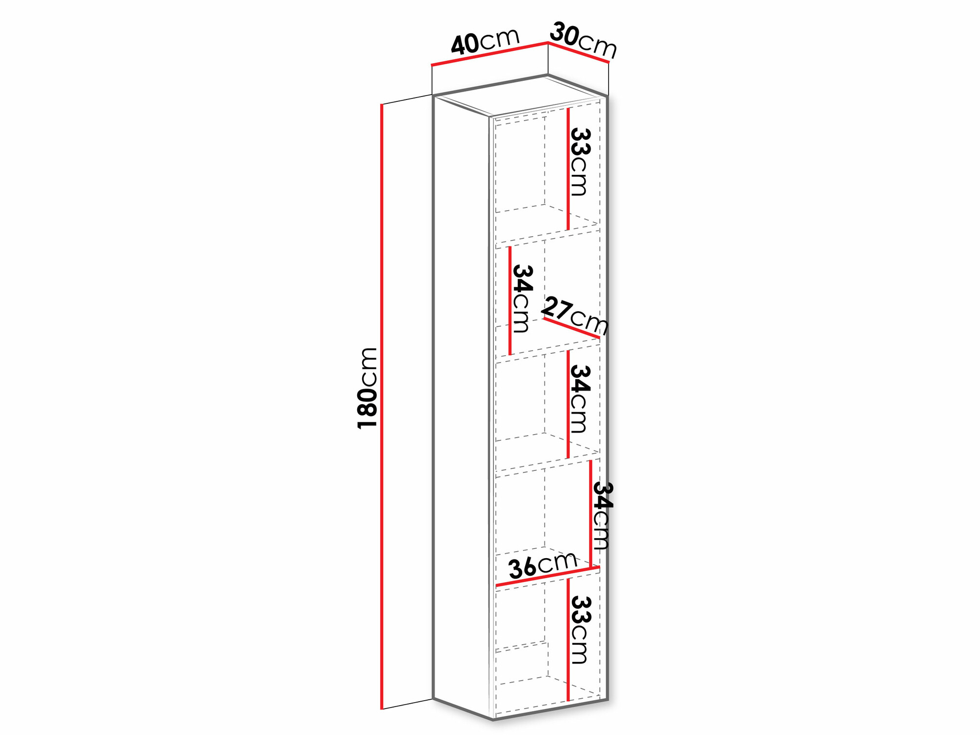 Estantería de pared SP6659