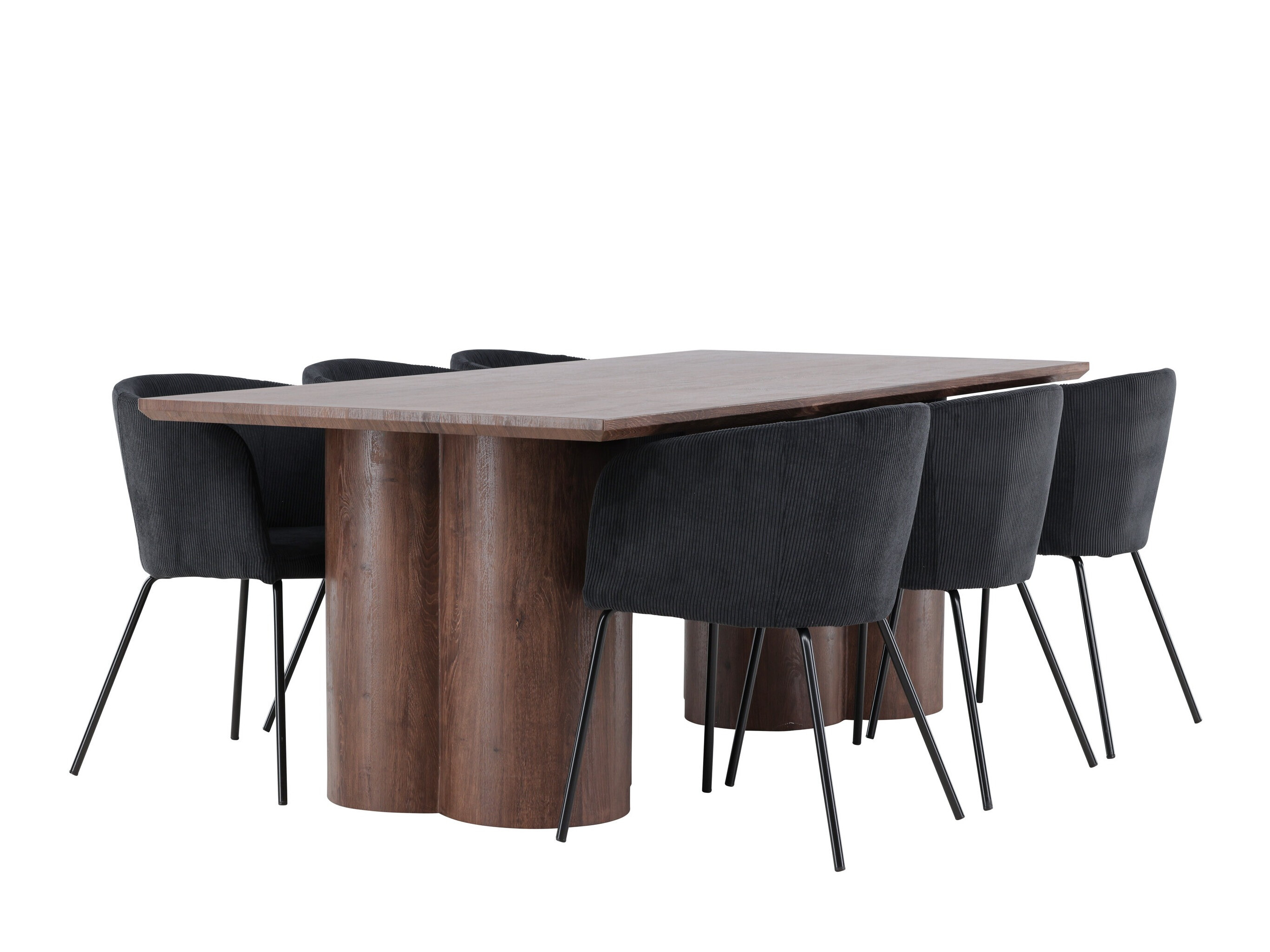 Conjunto de mesas y sillas para comedor Dallas 5181 (Marrón)