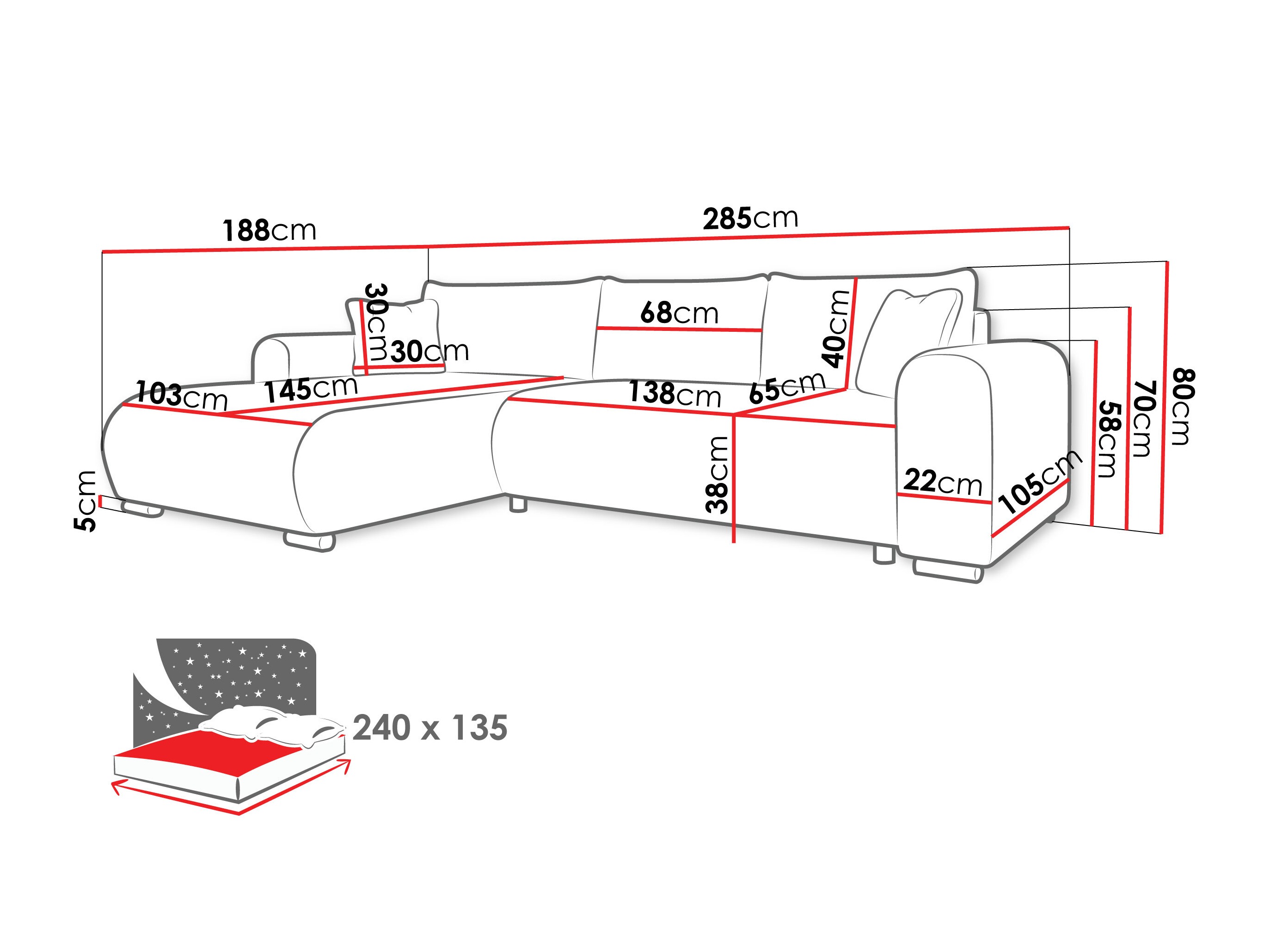 Sofá rinconero Comfivo Consors (Poso 100)