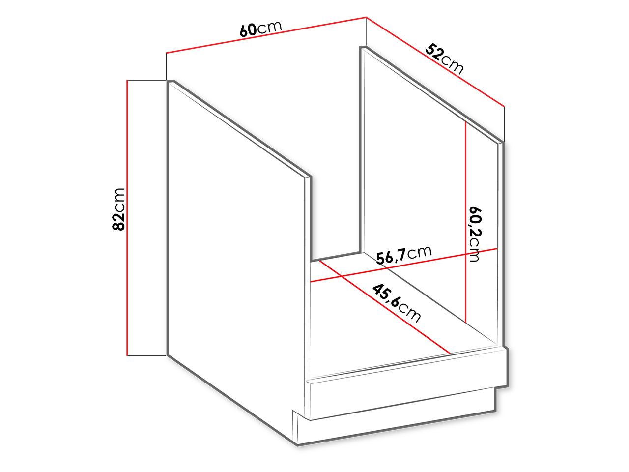 Armario modular para electrodomésticos empotrados. Retro Grey 109