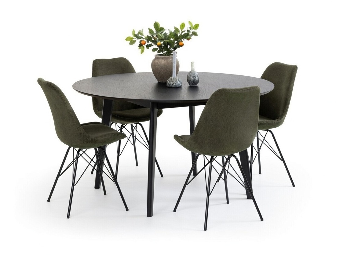 Conjunto de mesas y sillas para comedor Norsica 505 (Chaqui + Negro)