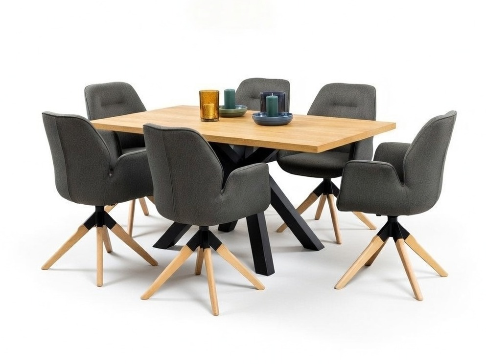 Conjunto de mesas y sillas para comedor Norsica 718