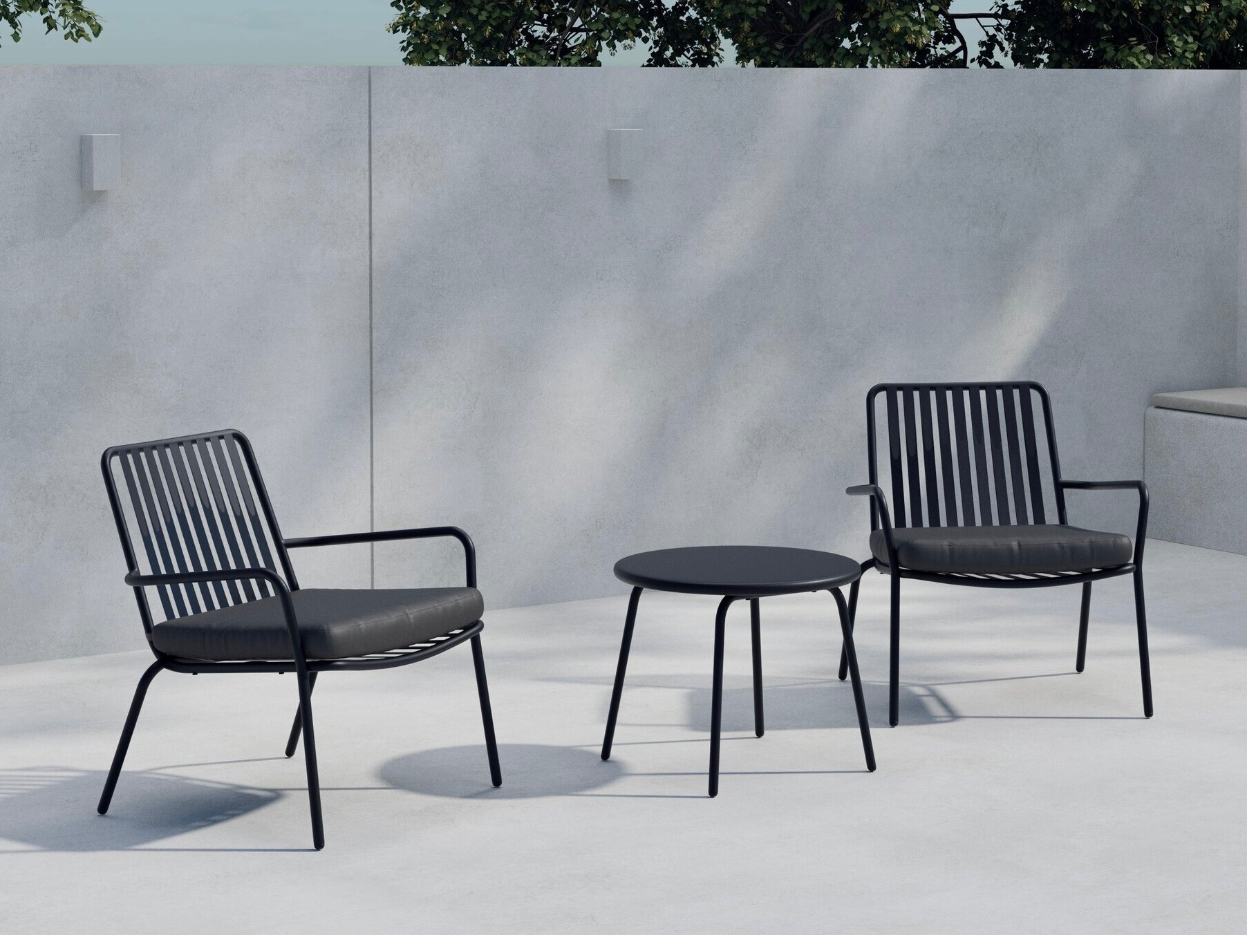 Conjunto de terraza Dallas 5190 (Negro)