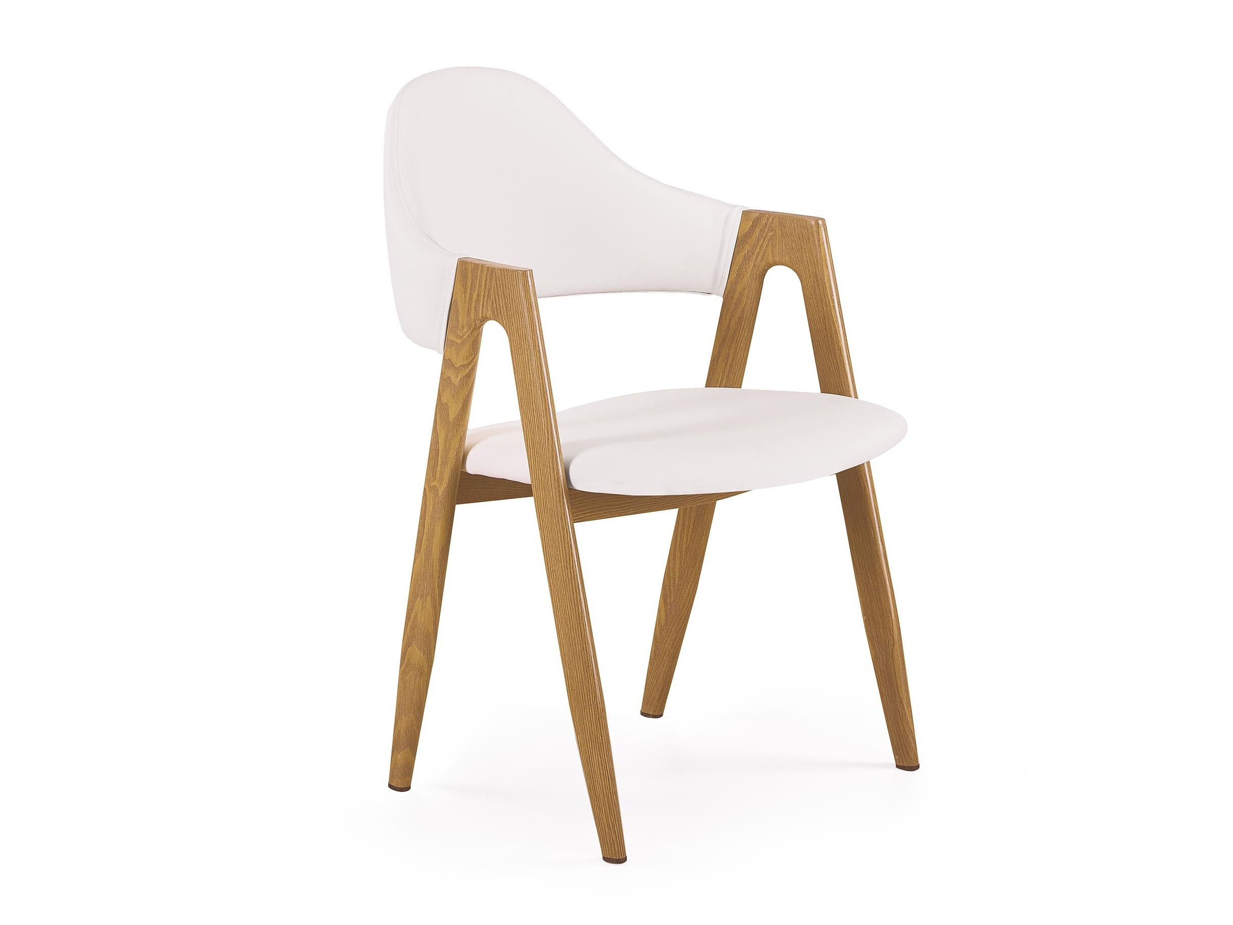 Silla Houston 561 (Blanco + roble)