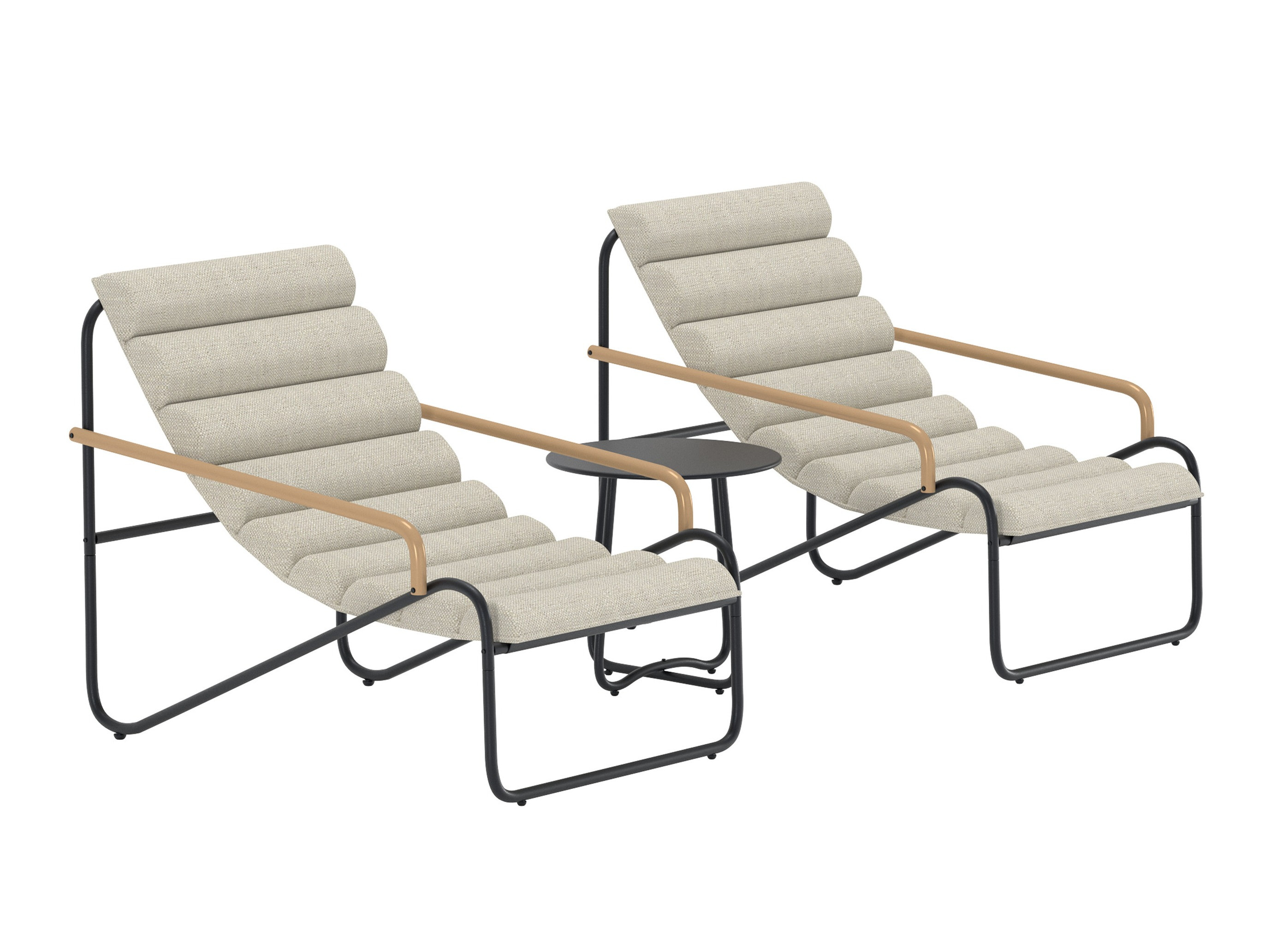 Conjunto de terraza Dallas 5194 (Negro)