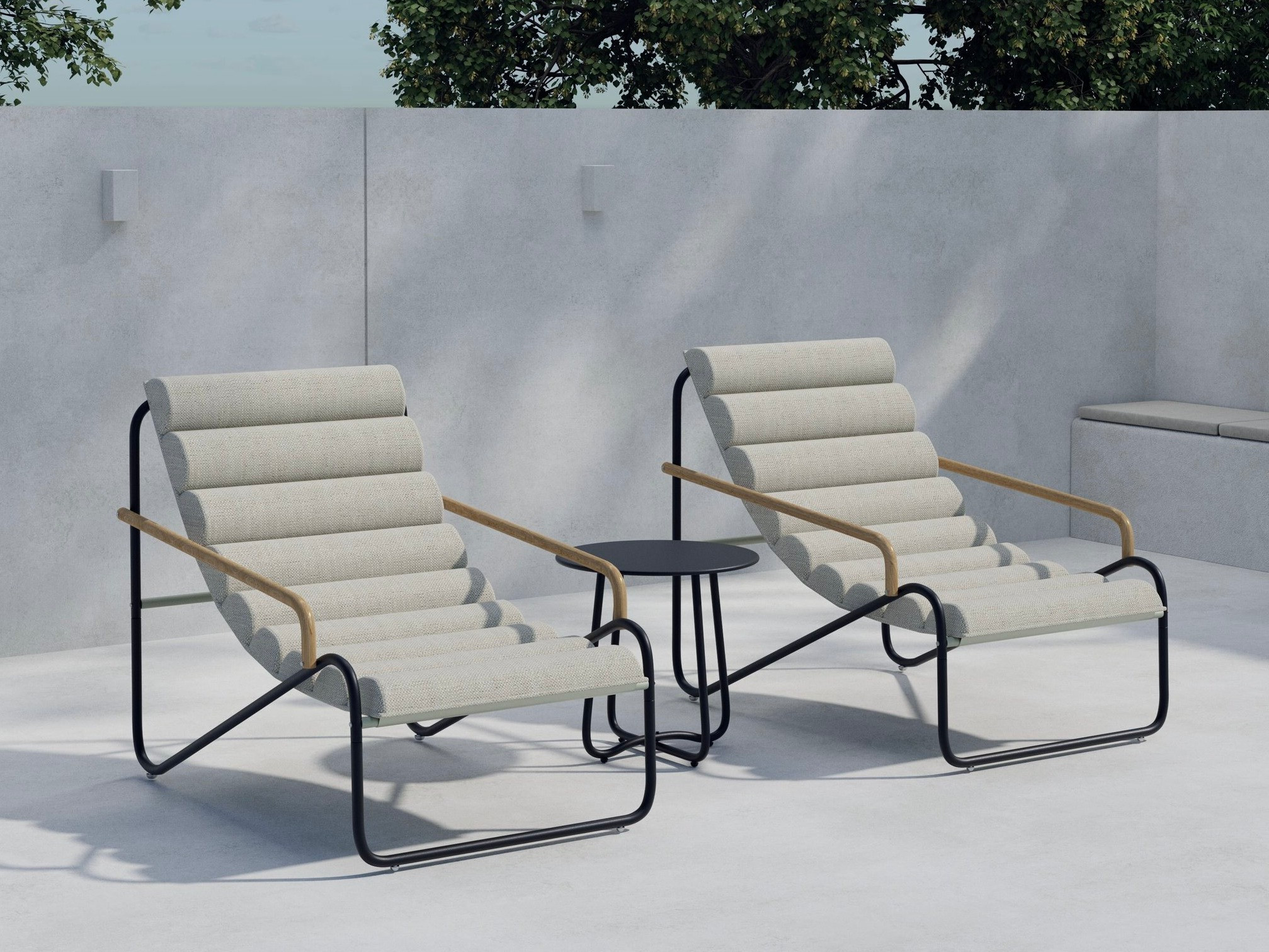 Conjunto de terraza Dallas 5194 (Negro)