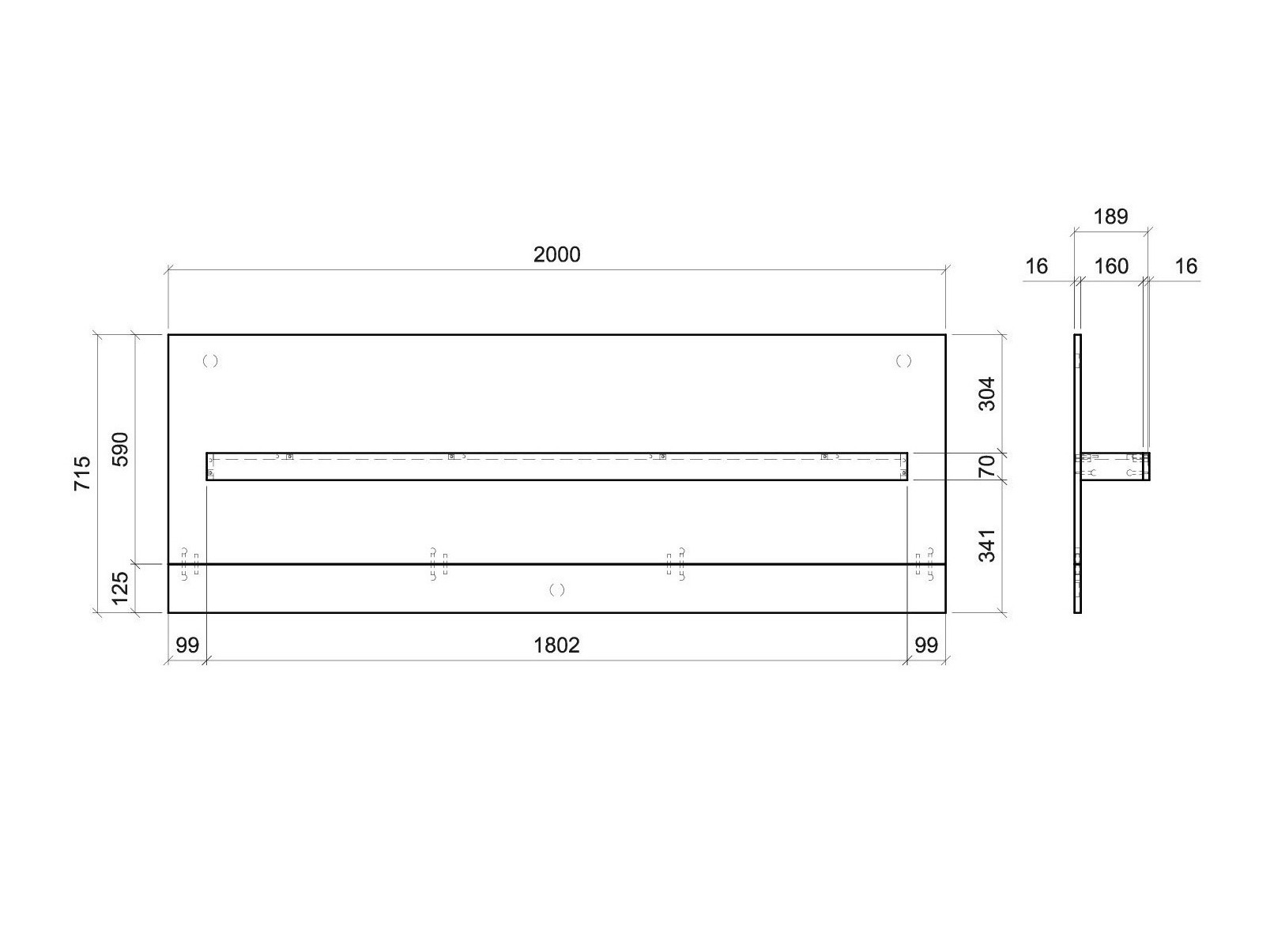 Estantería de pared Balelbu 109