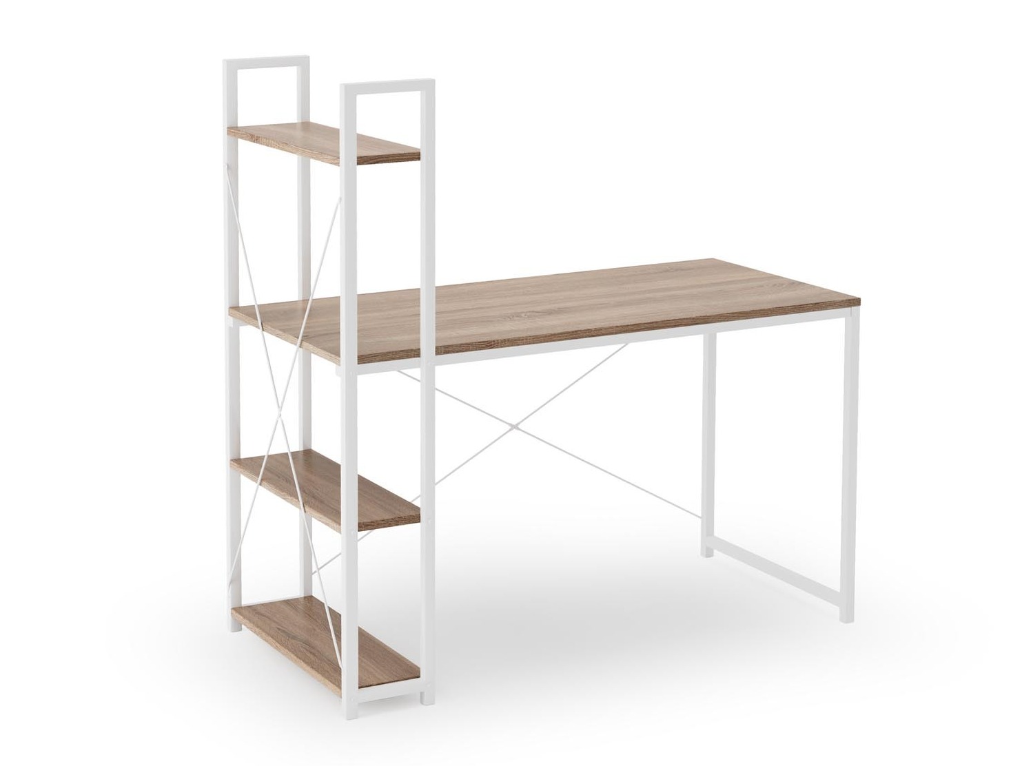 Mesa de oficina Houston 1888 (Roble Sonoma + Blanco)