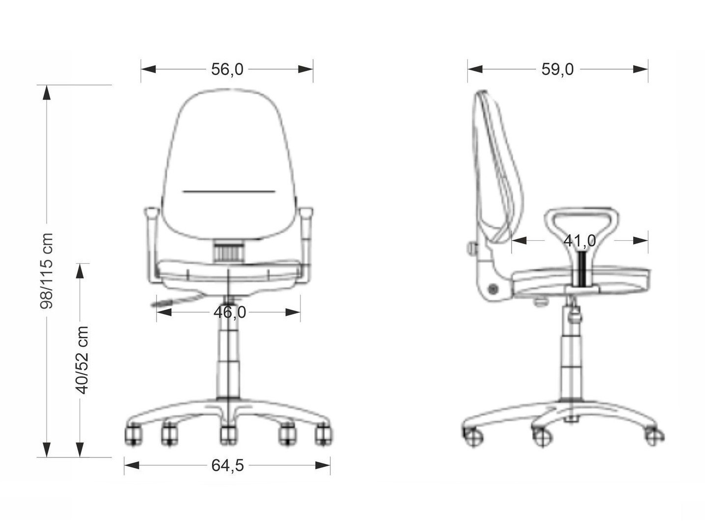 Silla de oficina Houston 152 (Negro)