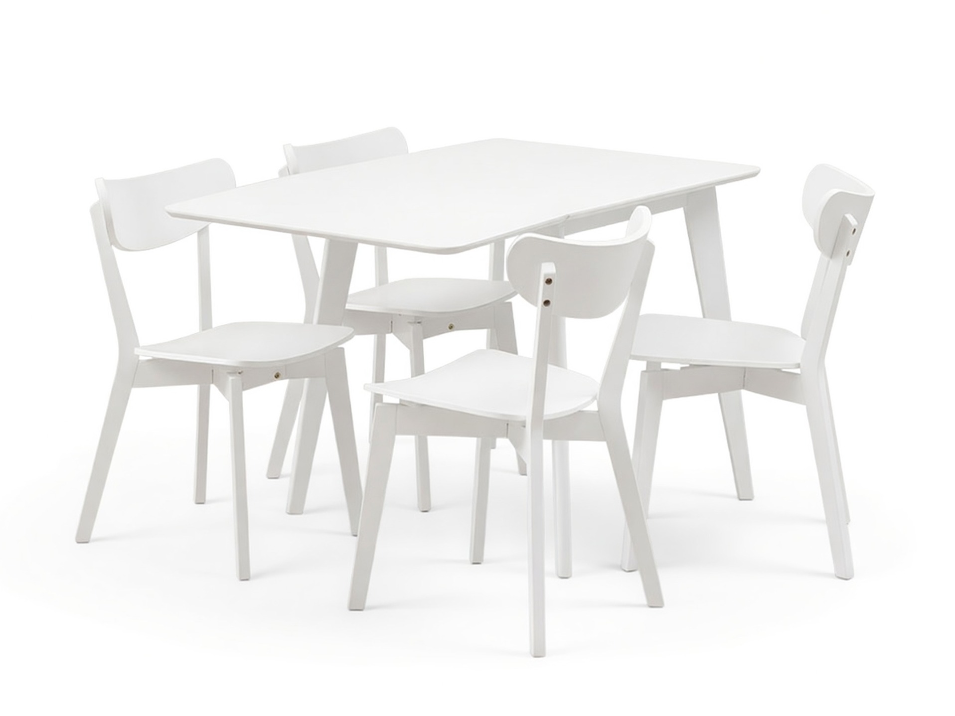 Conjunto de mesas y sillas para comedor Norsica 710 (Blanco)