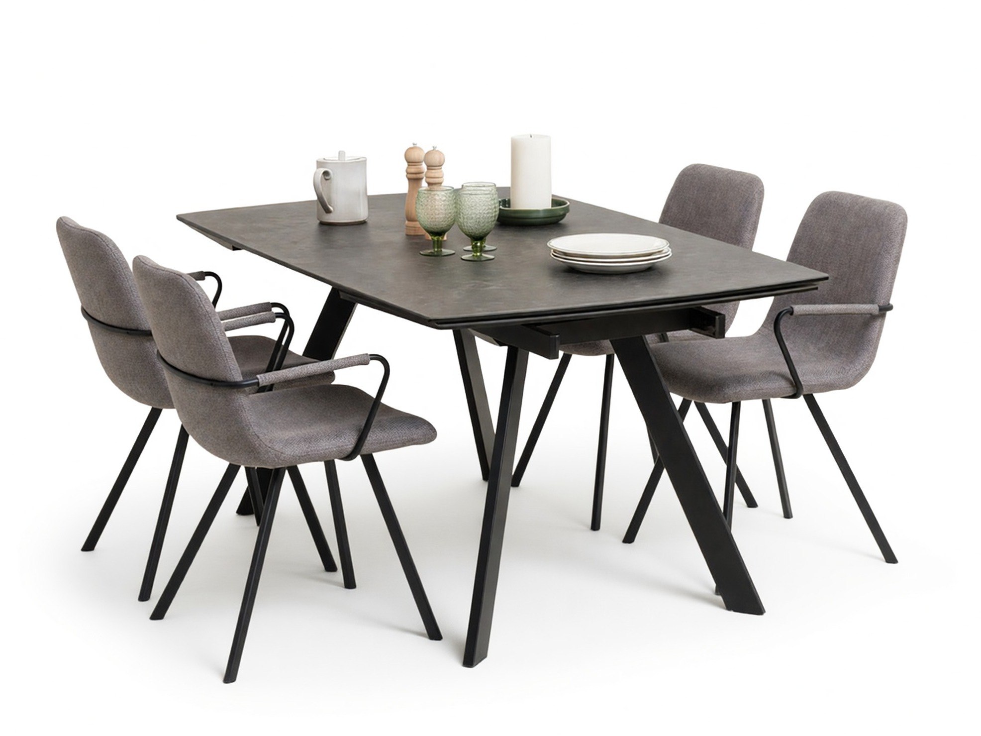 Conjunto de mesas y sillas para comedor Norsica 729