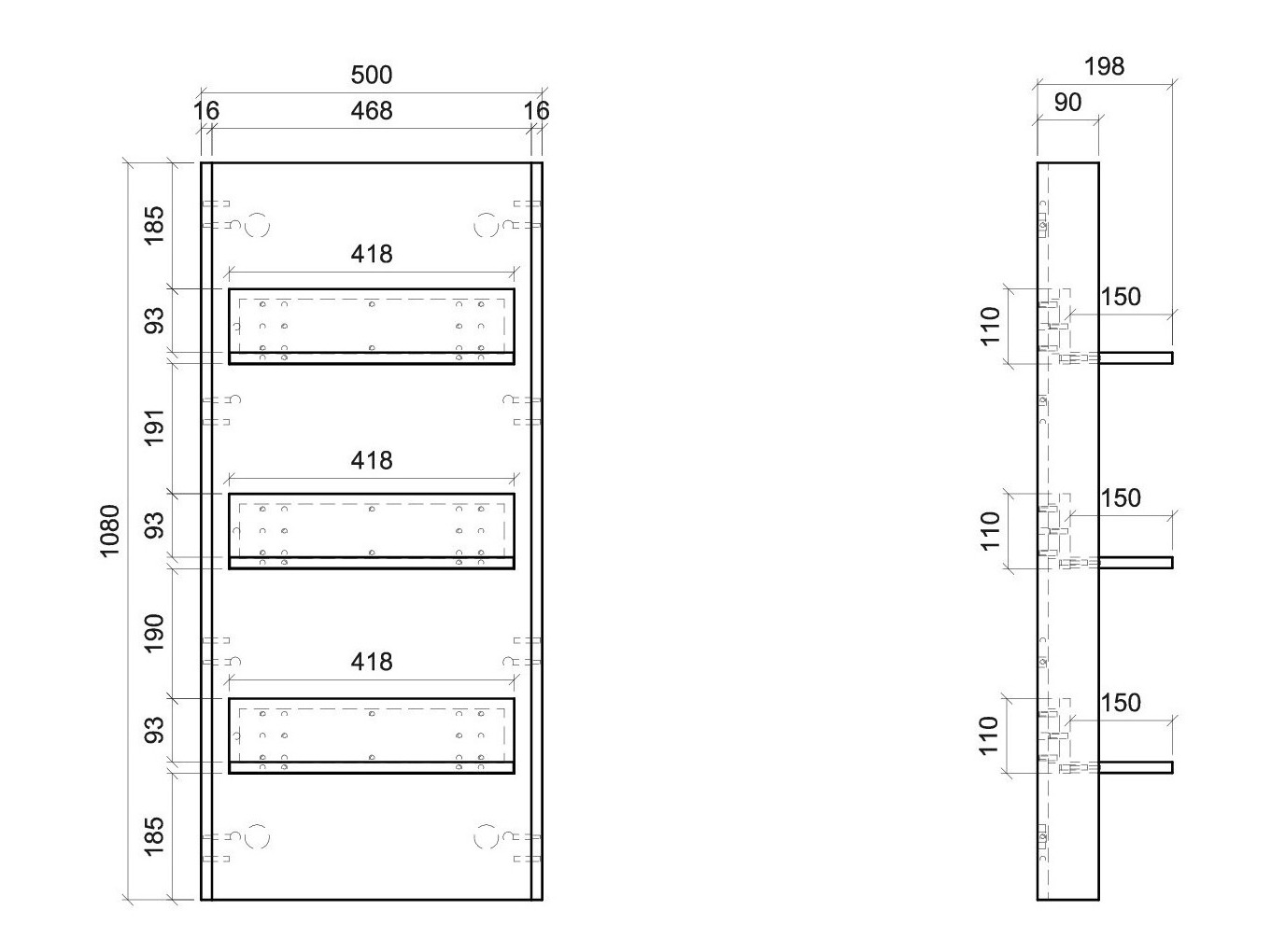 Estantería de pared Salsalo 107
