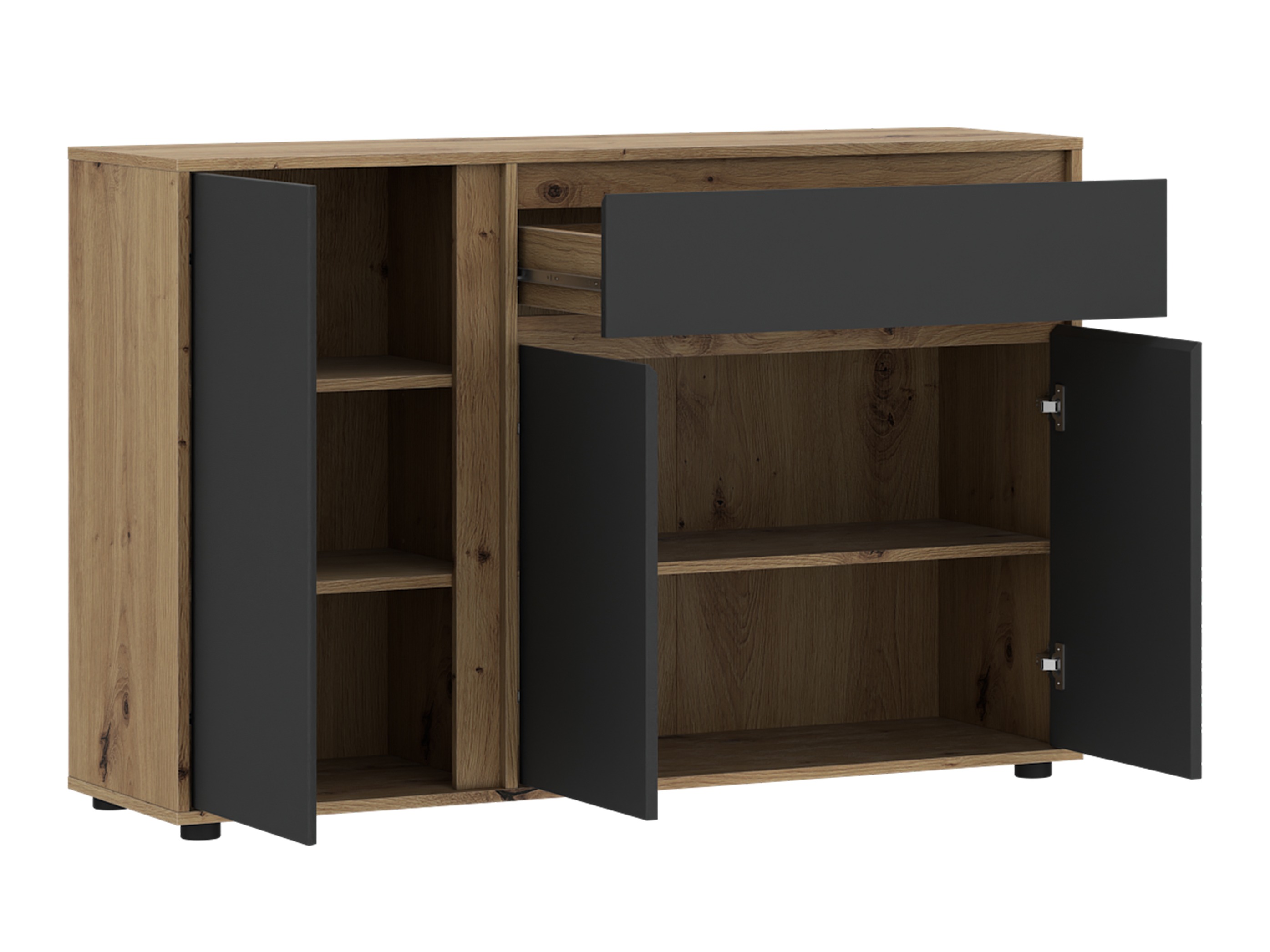 Cómoda Torcavi 100 (Antracita + Roble Artisan)