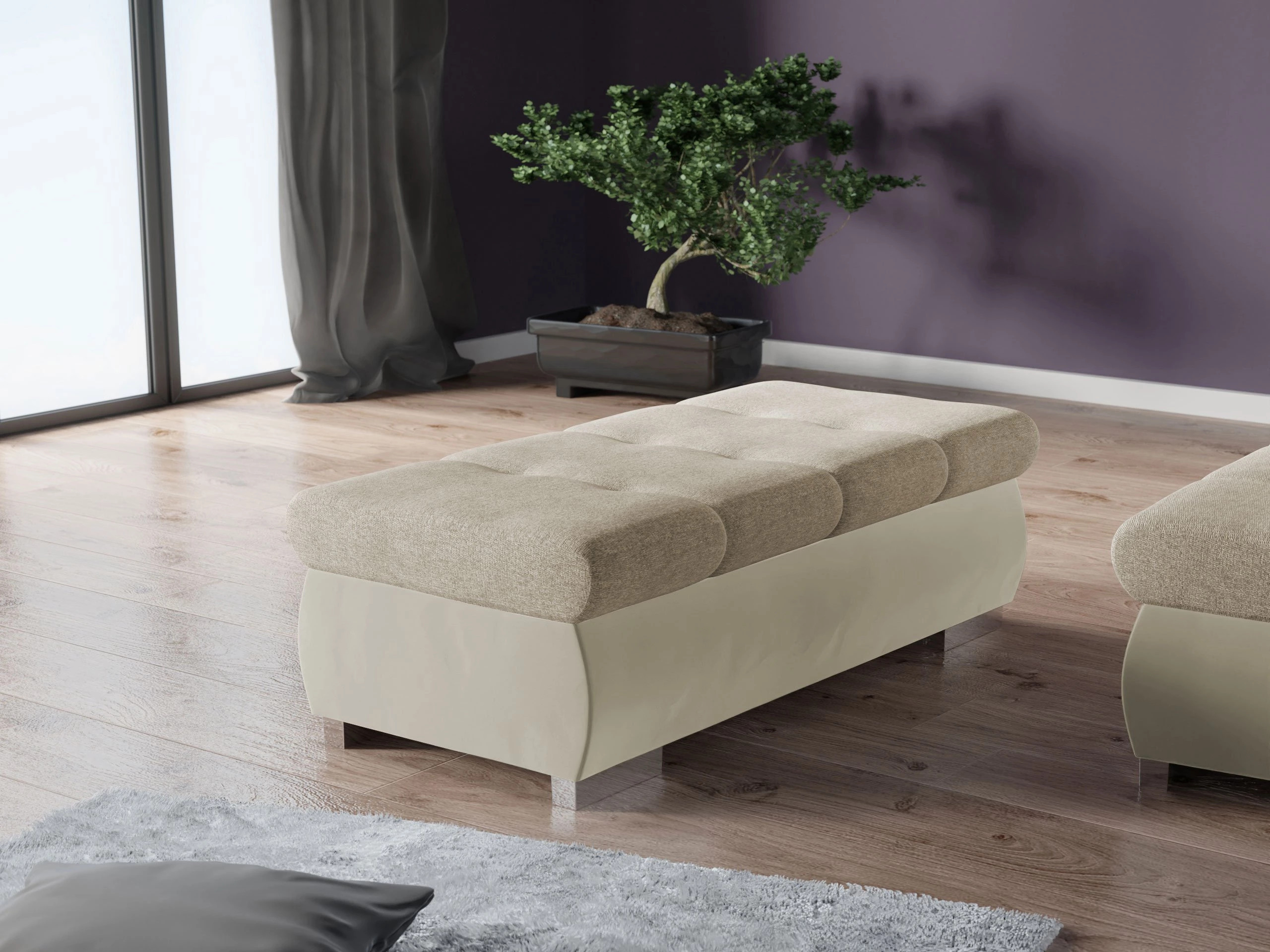 Banco tapizado Comfivo Nitor I (Magic Velvet 2201 + Matana 17)