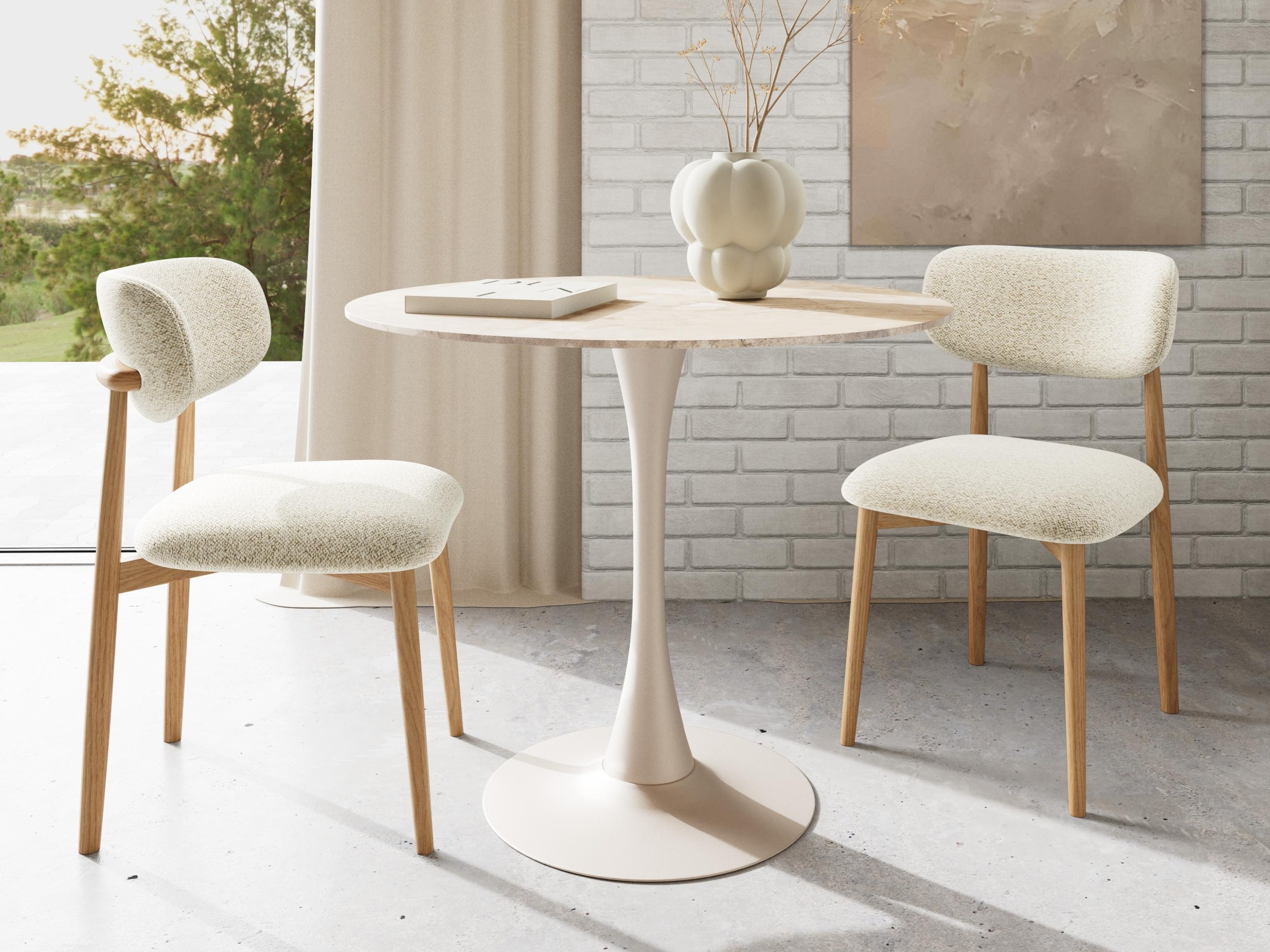 Silla Norsica 1060 (Roble + Beige)