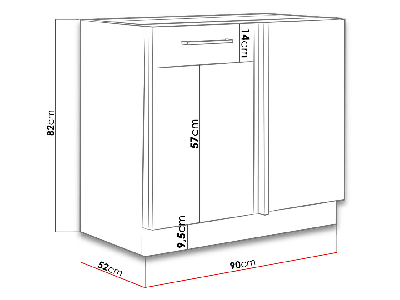 Armario modular con puertas. Wood White 103
