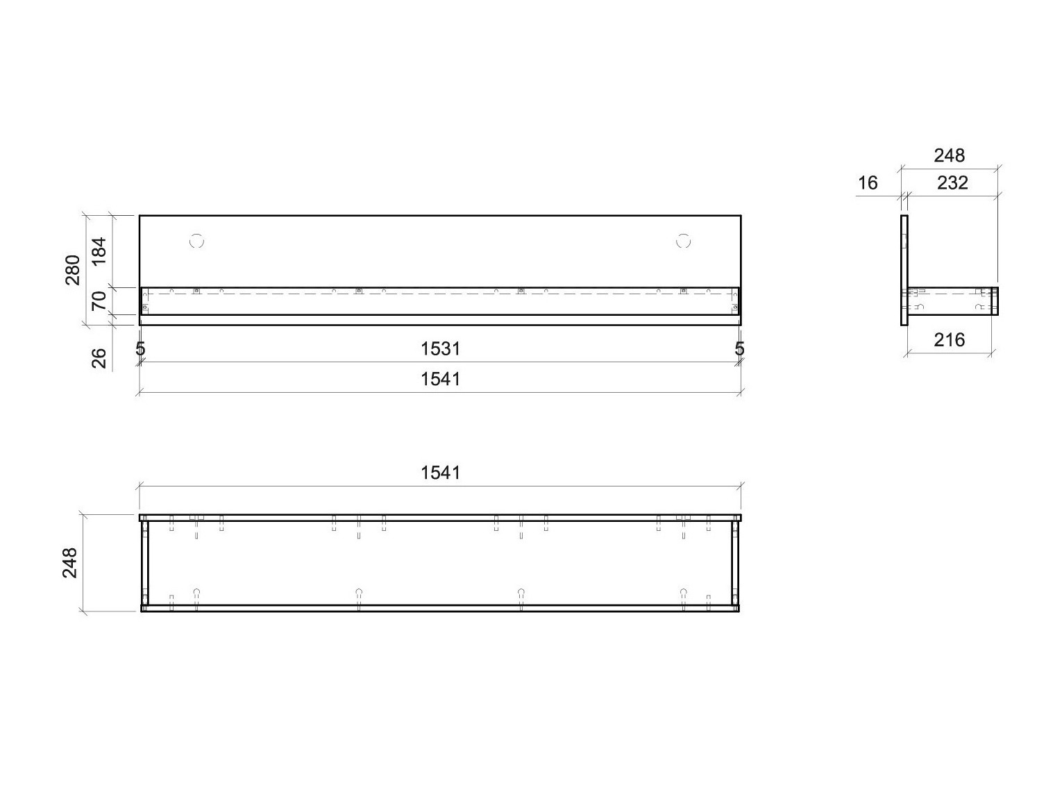 Estantería de pared Ophtola 111