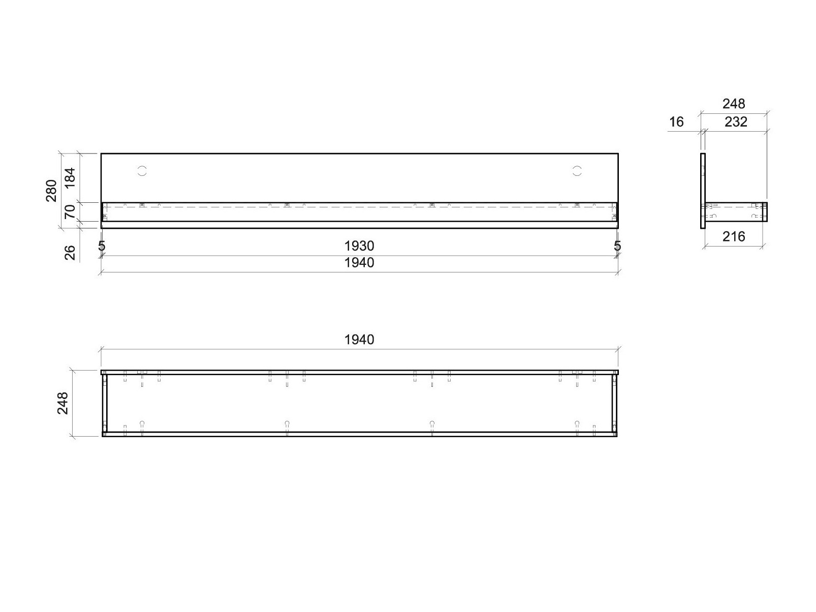 Estantería de pared Ophtola 112