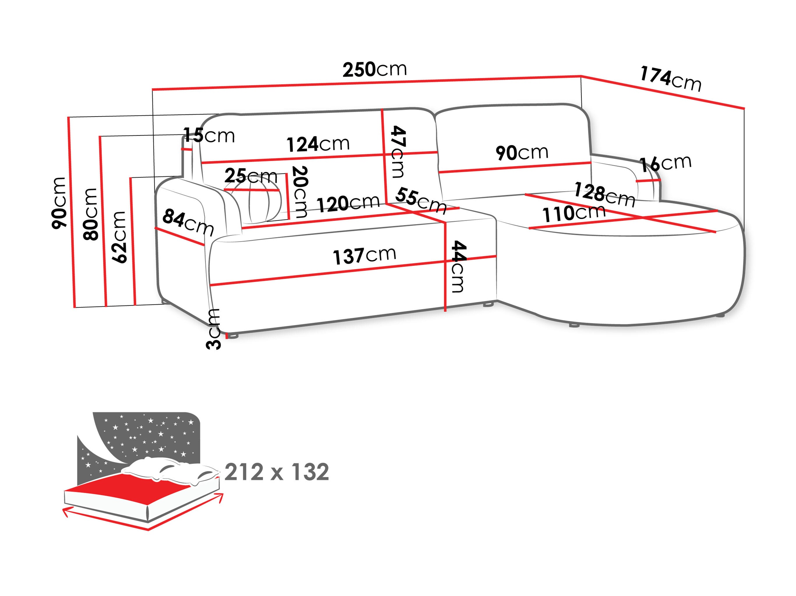 Sofá rinconero Comfivo Popis (Lambi 07)