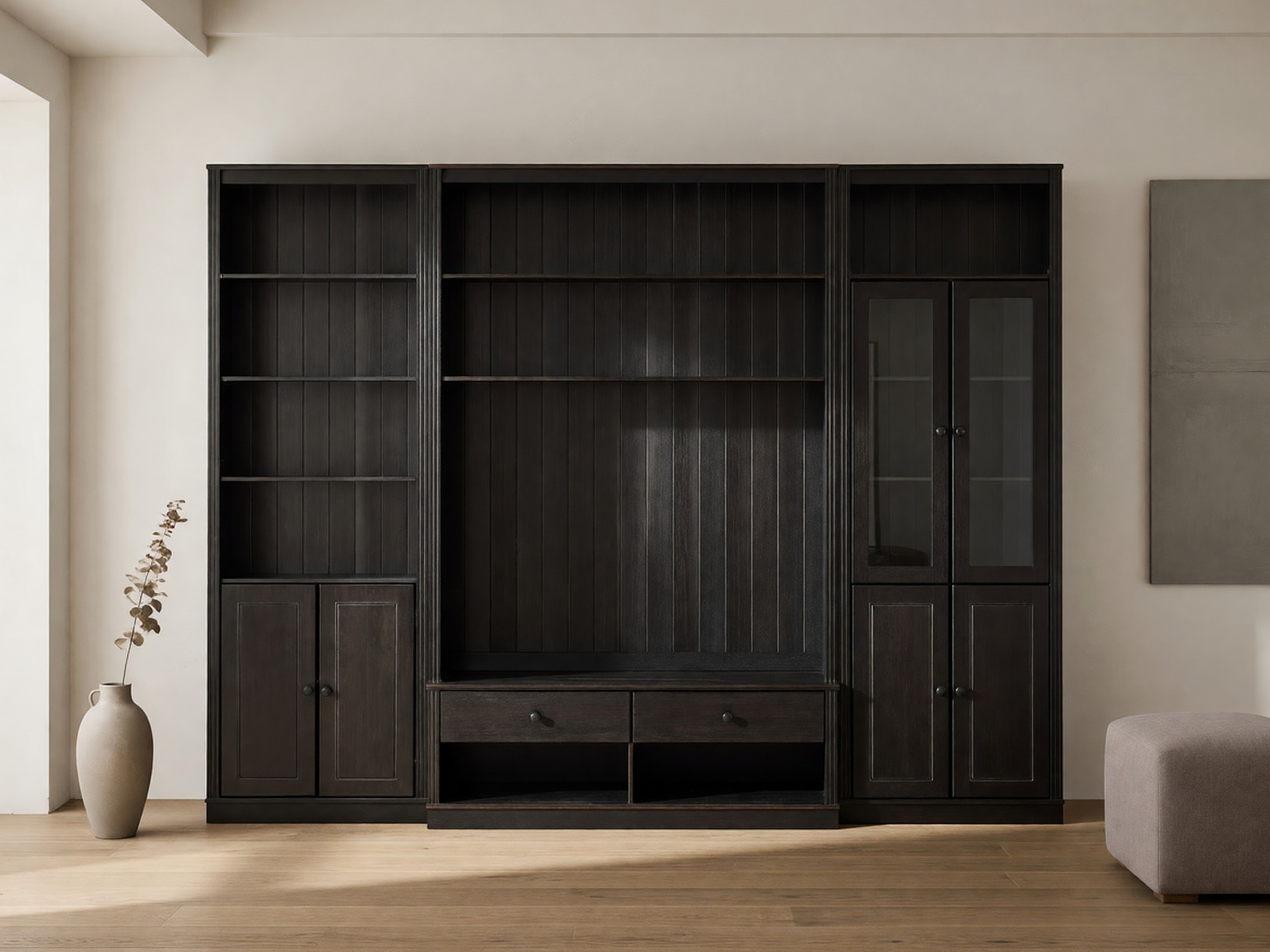 Conjunto de salón Saltoro 140 (Marrón oscuro)