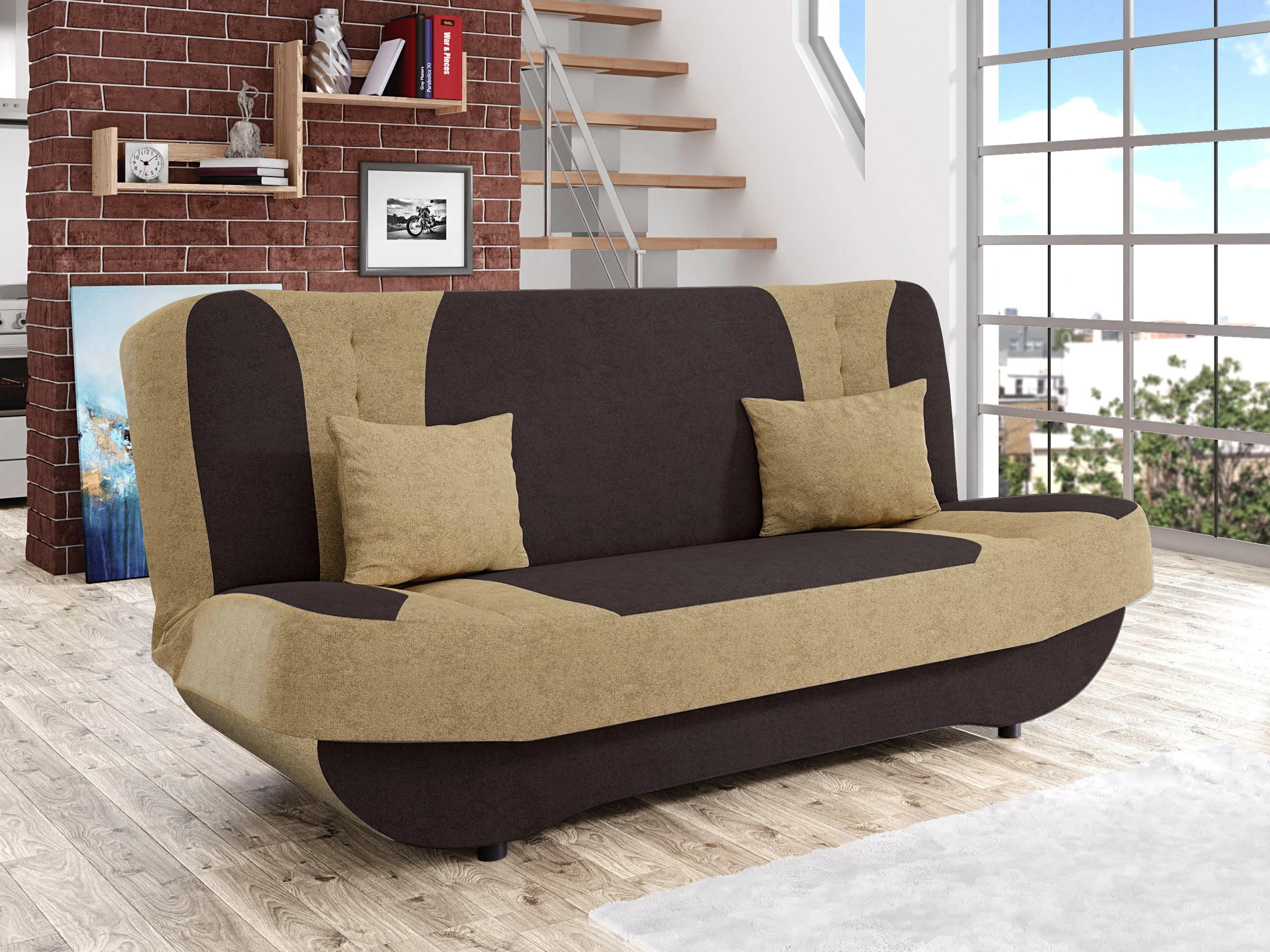 Sofá cama Comfivo Cervus (Alova 68 + Alova 07)