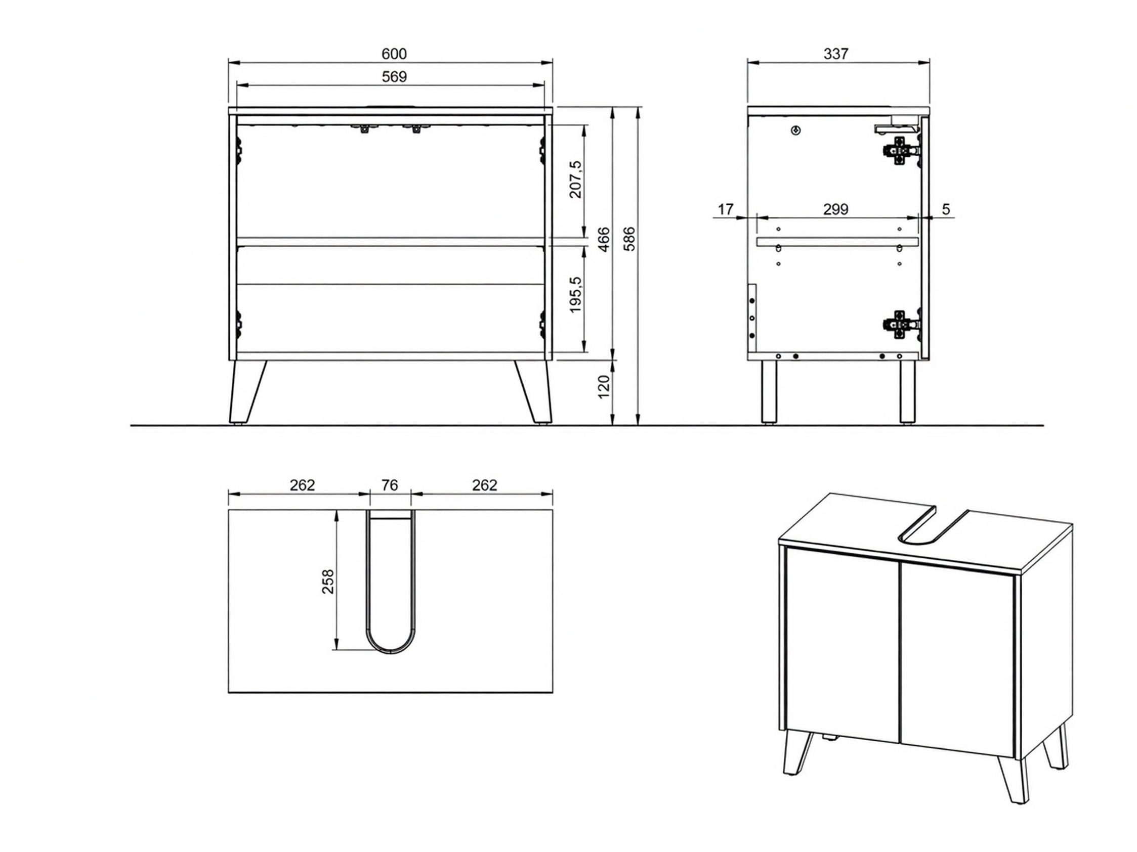 Conjunto de mueble de baño Voseri 106
