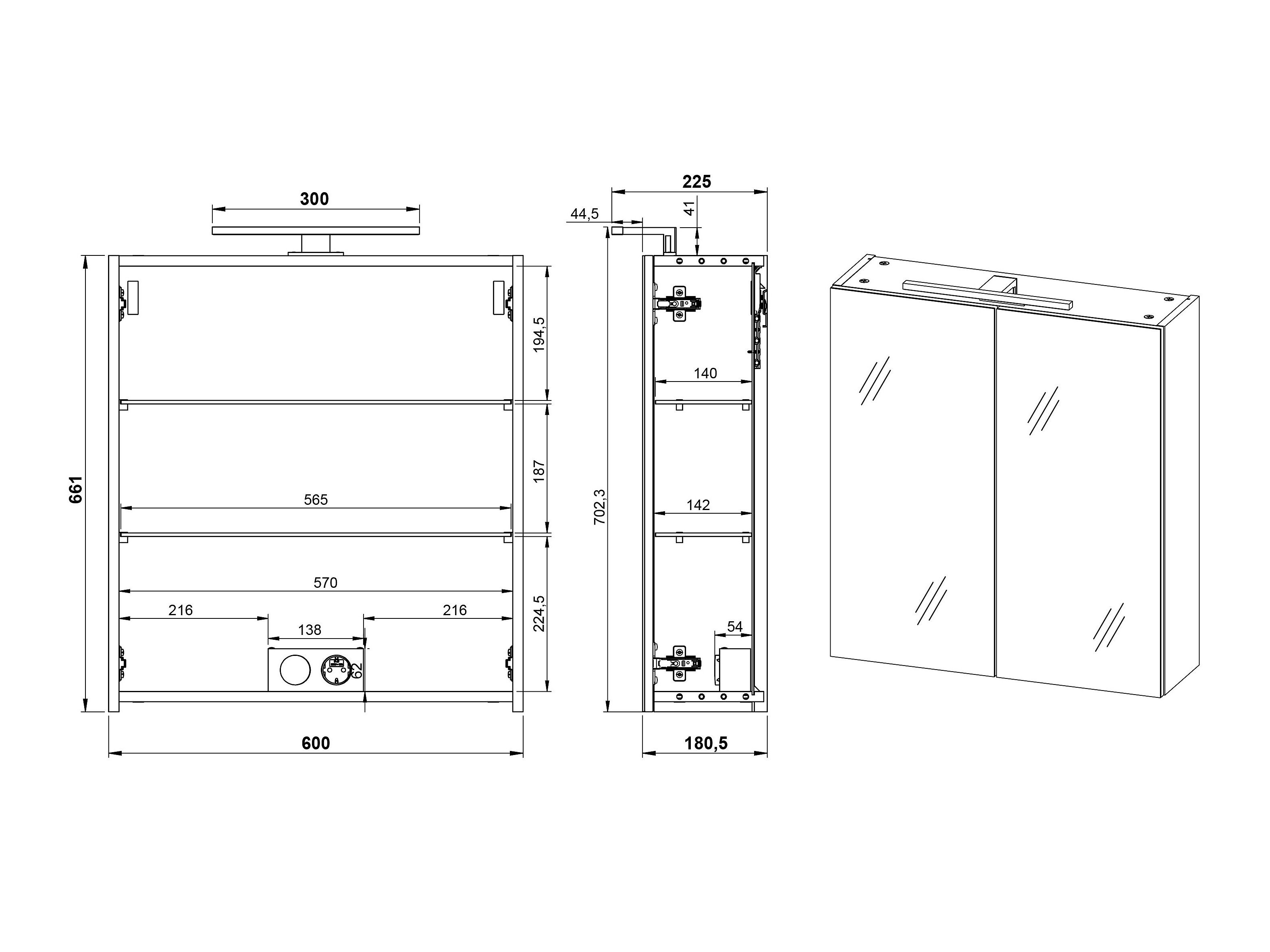 Conjunto de mueble de baño Voseri 106
