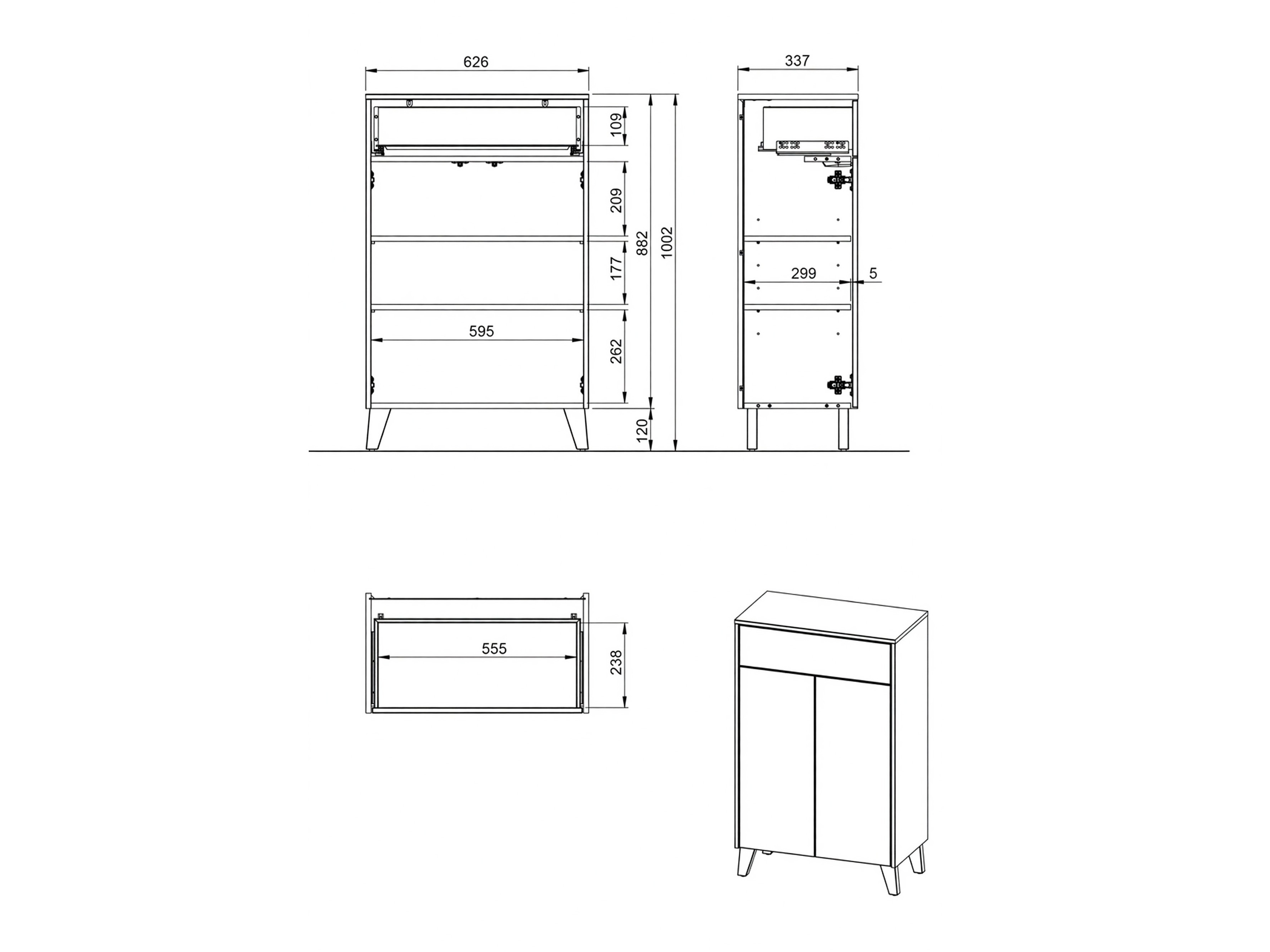 Conjunto de mueble de baño Voseri 106