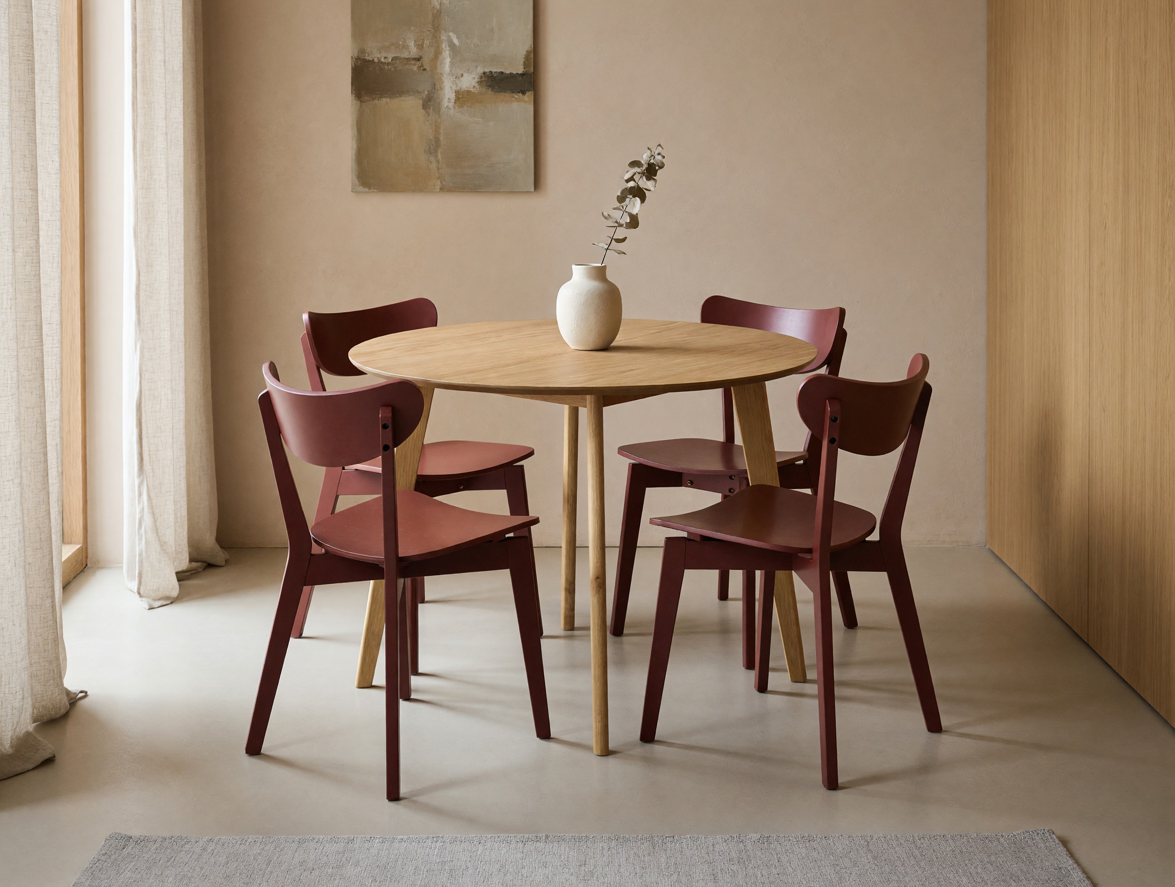 Conjunto de mesas y sillas para comedor Norsica 703