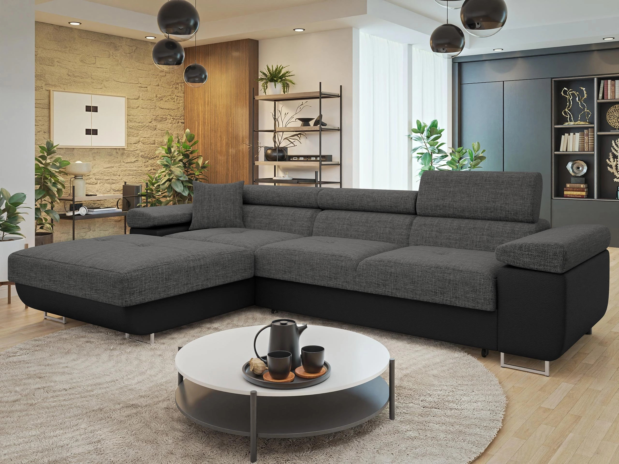 Sofá rinconero Comfivo Vinetum II (Soft 011 + Lux 06)