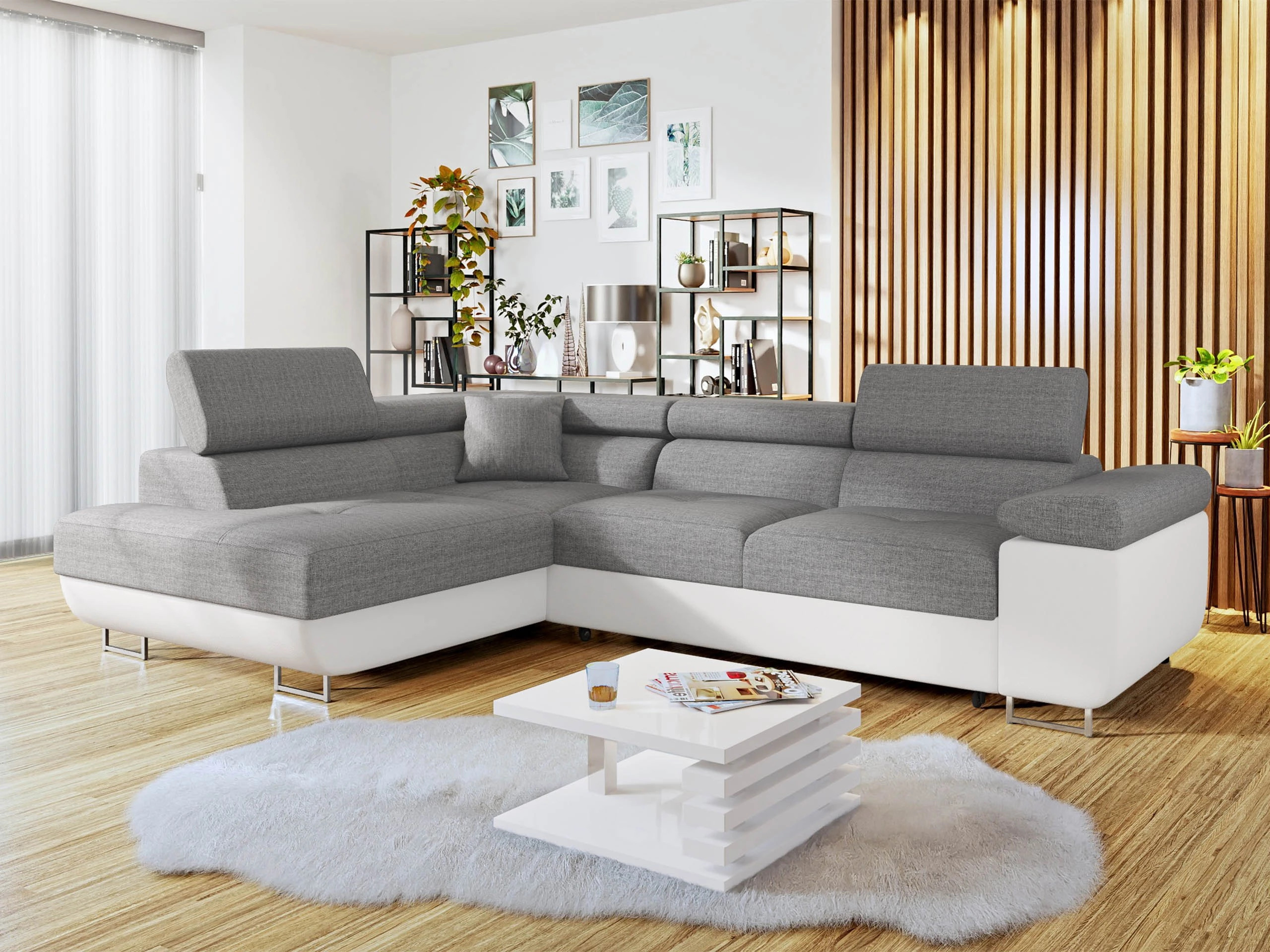 Sofá rinconero Comfivo Vinetum (Soft 017 + Lux 05)