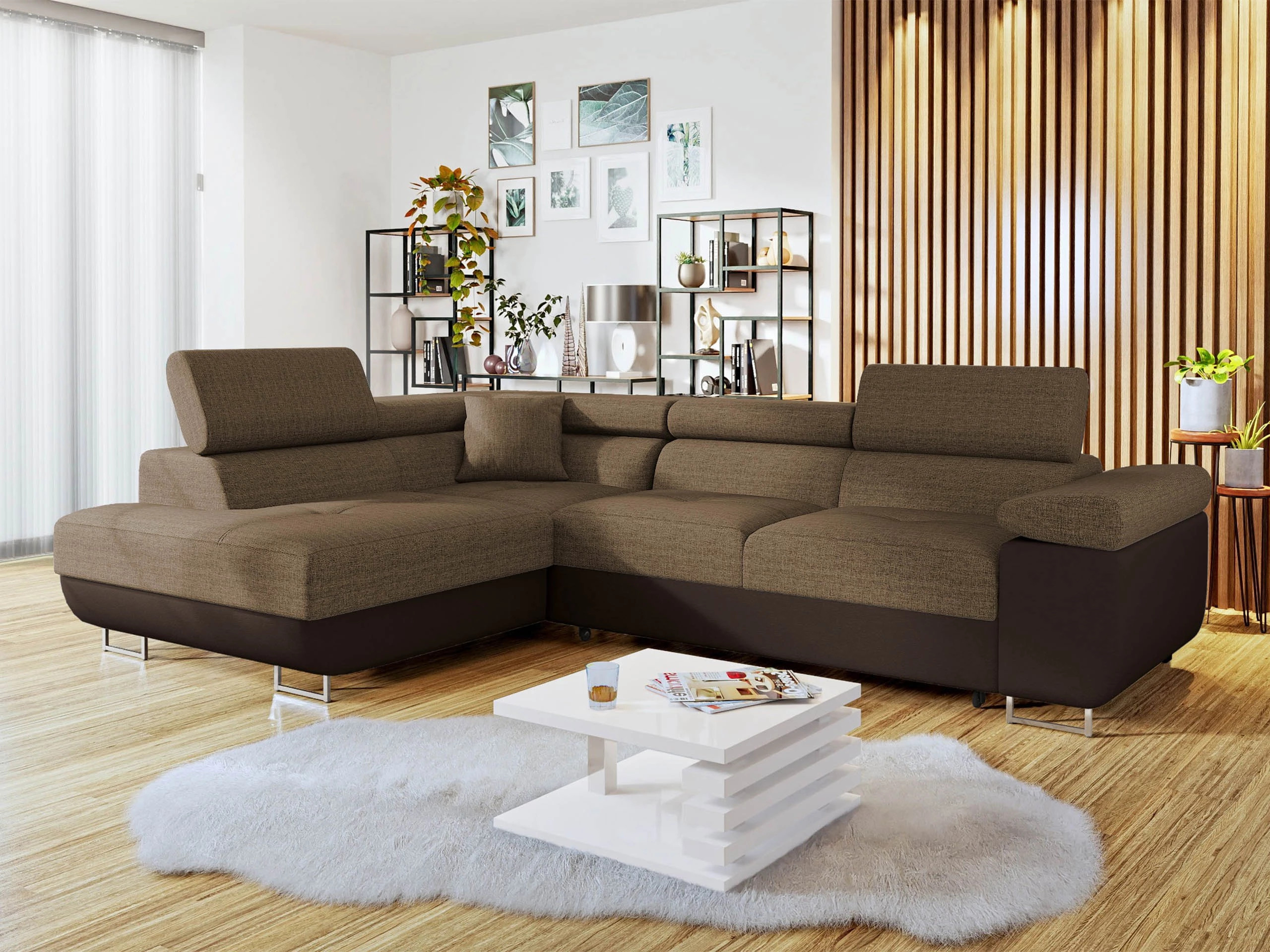Sofá rinconero Comfivo Vinetum (Soft 066 + Lux 03)