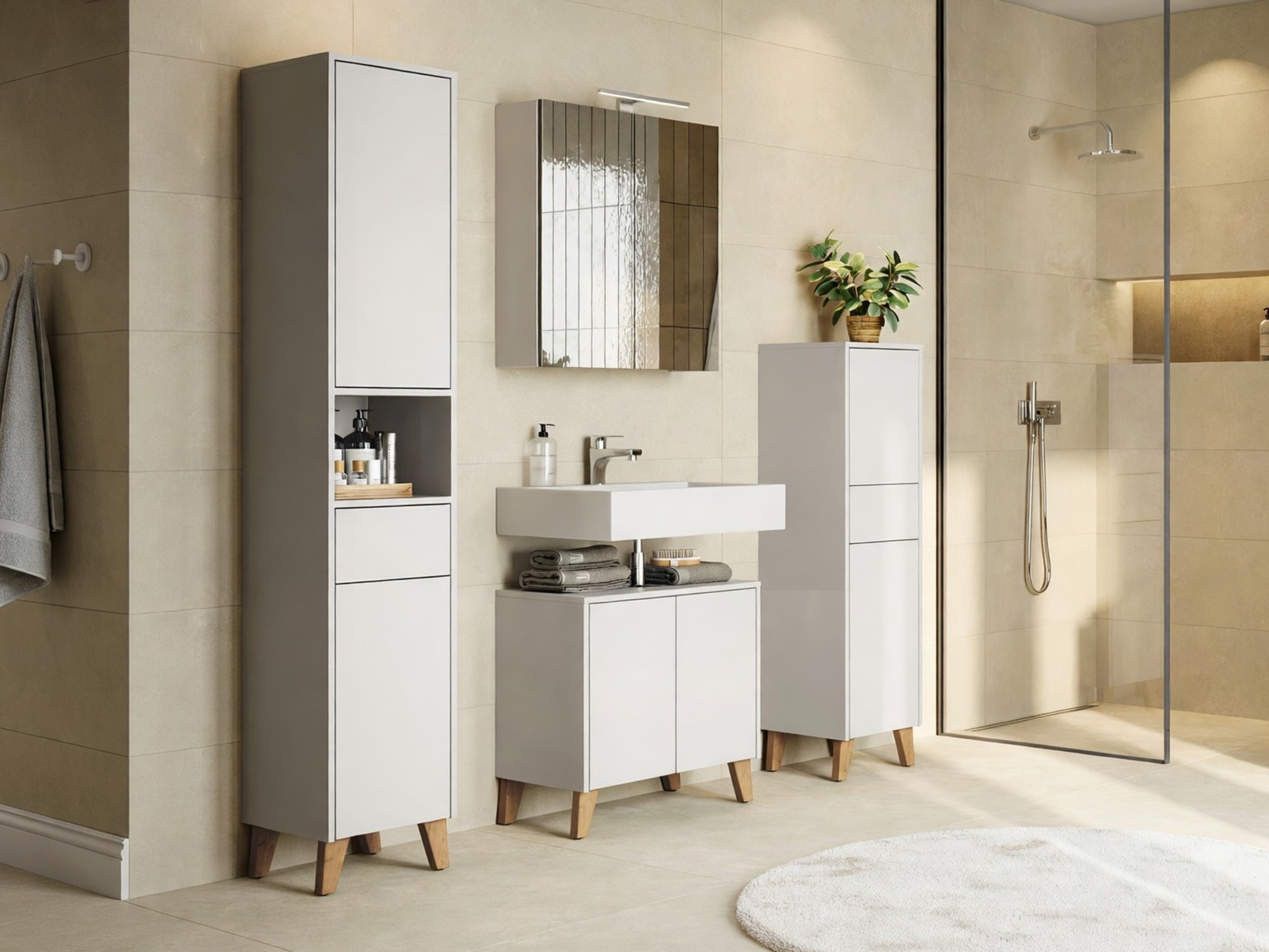 Armario de pie para baño Voseri 103