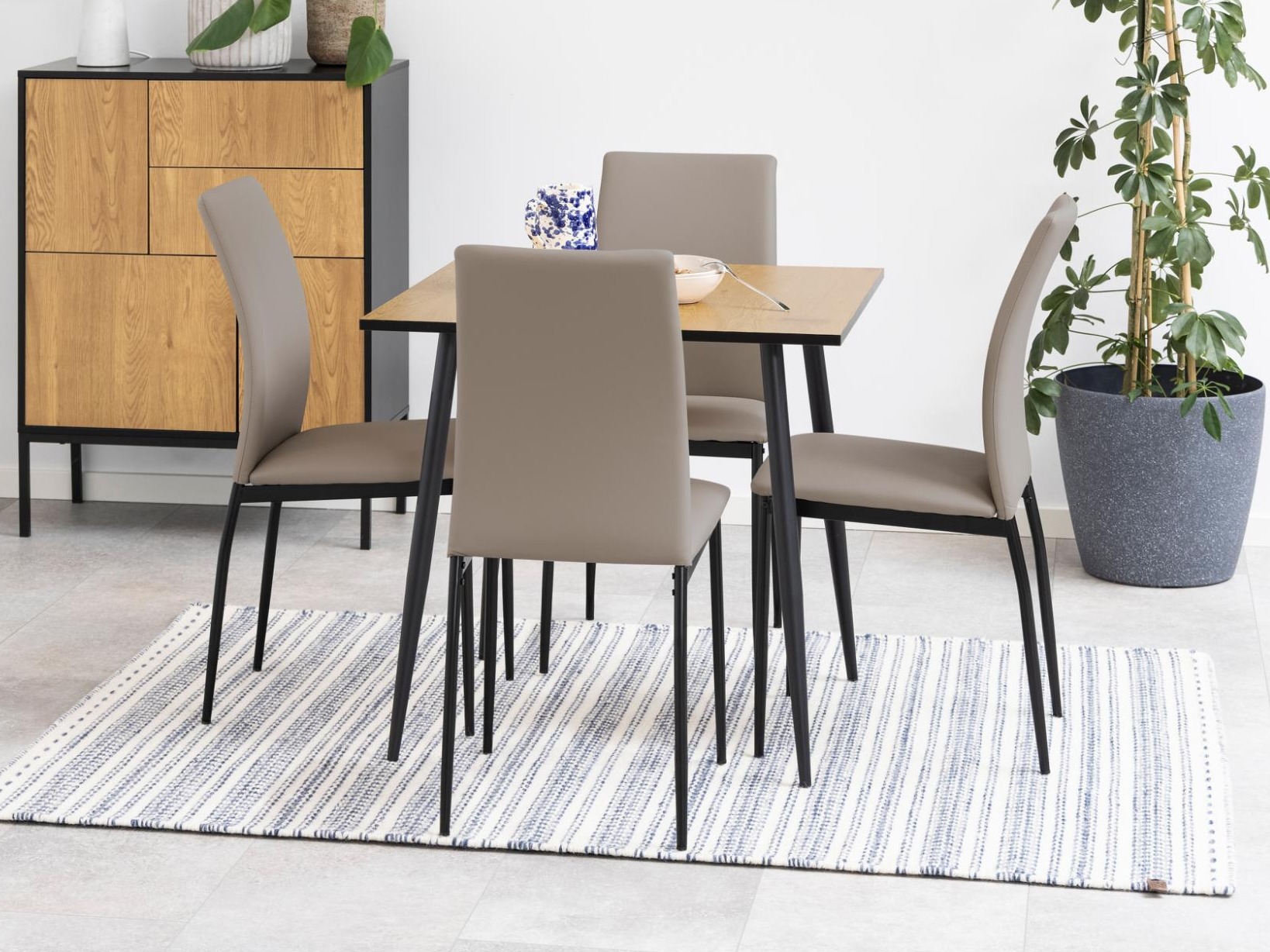 Mesa Norsica 374 (Roble salvaje + Negro)