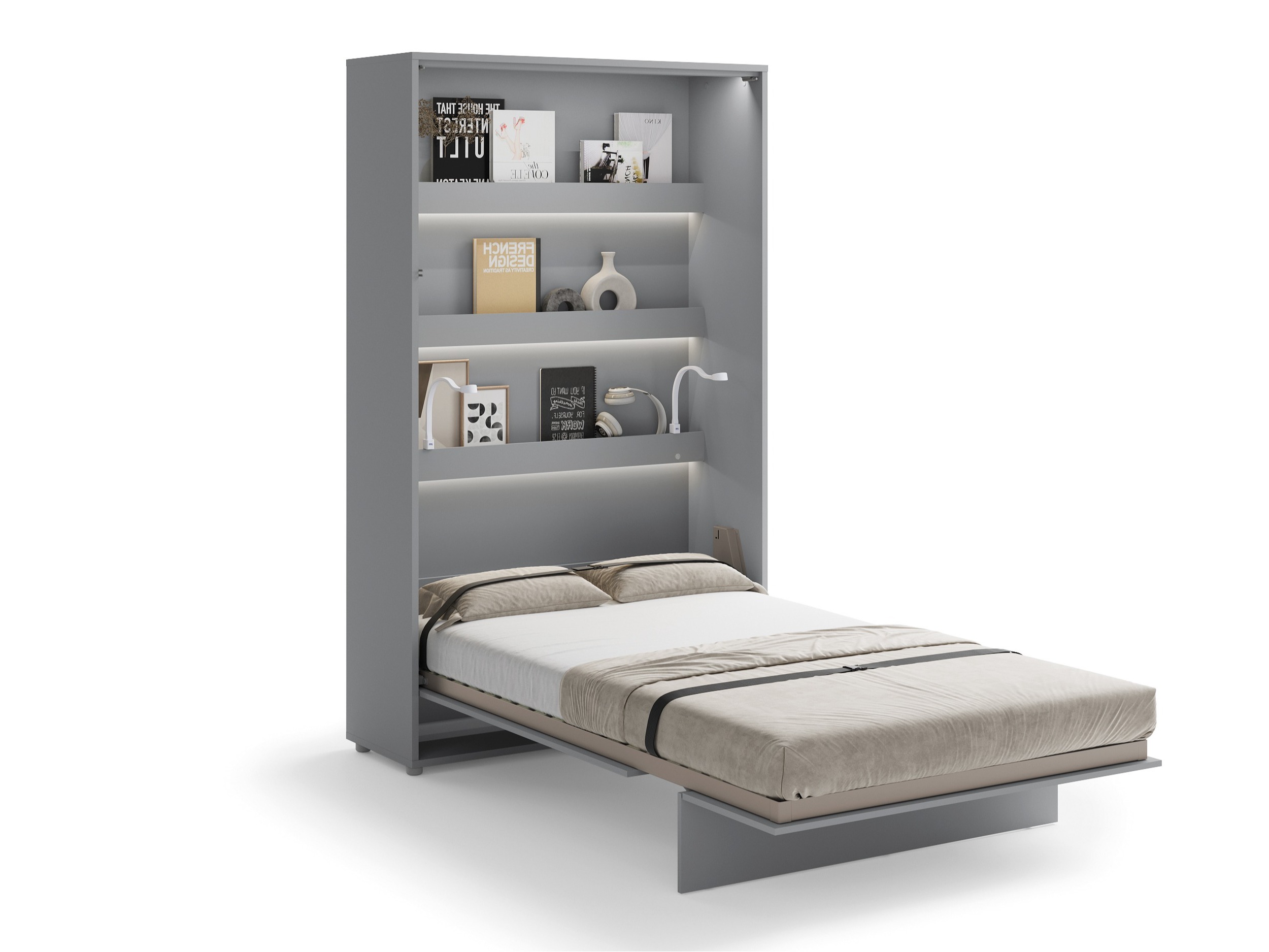 Cama plegable Concept Pro Lenart Levfere 102 (Gris)