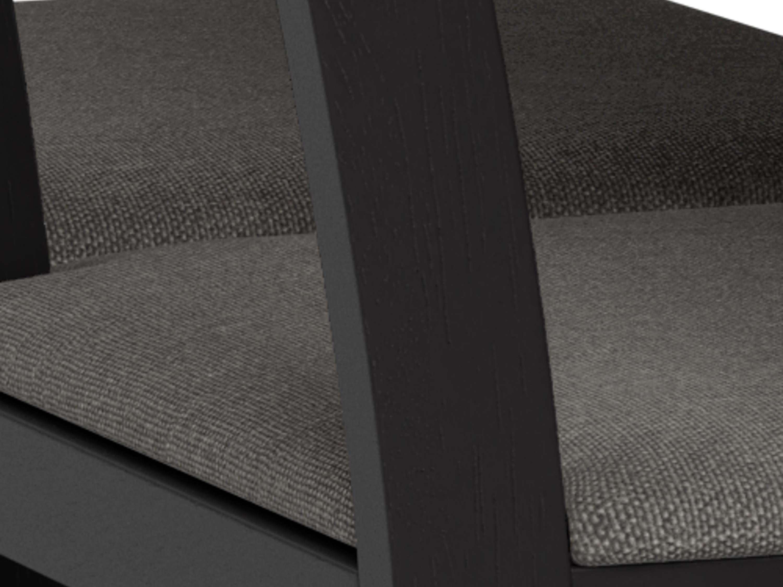 Conjunto de mesas y sillas para comedor Norsica 857 (Negro + Gris claro)