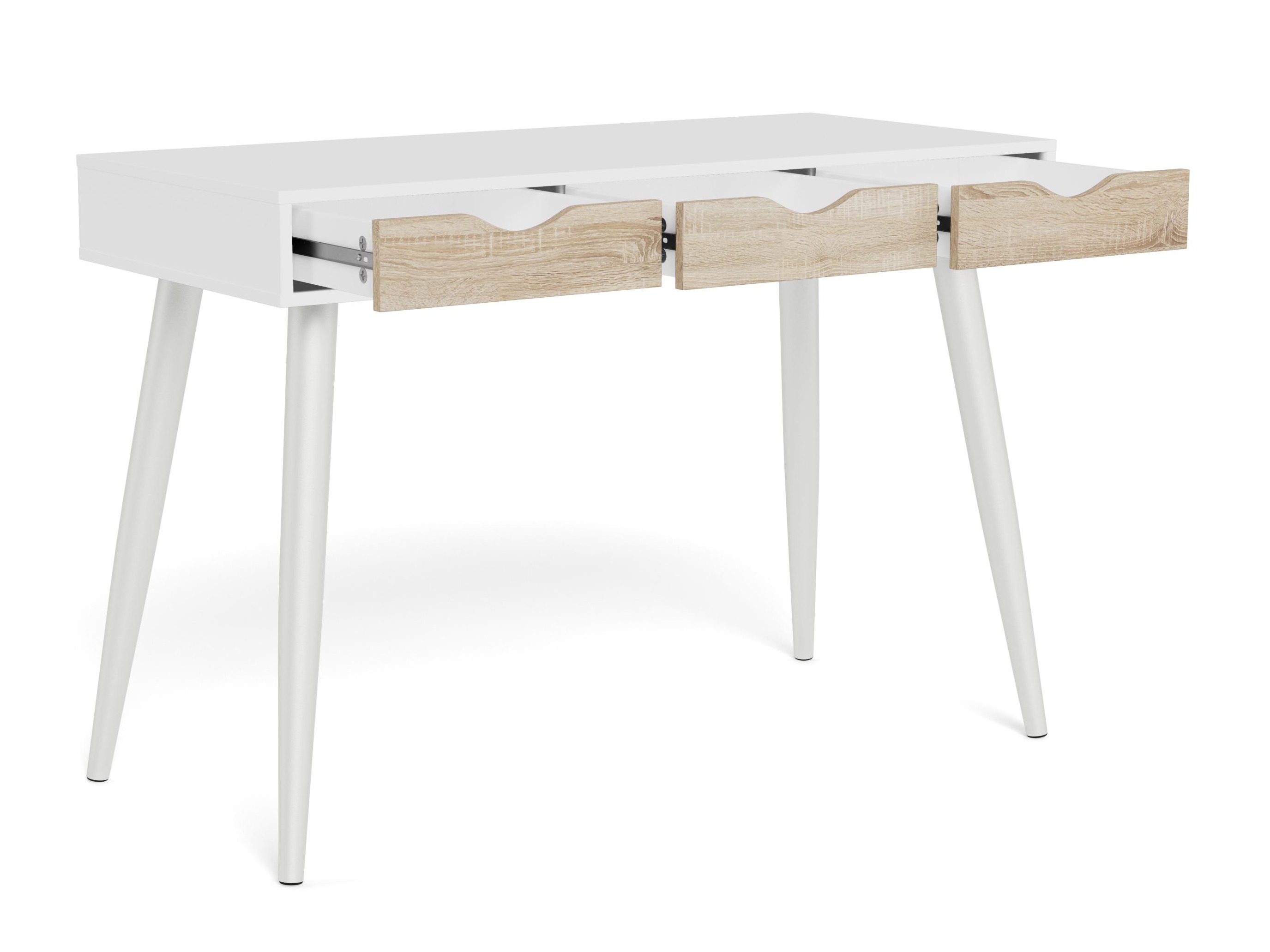Escritorio Norsica 113 (Blanco + Roble)