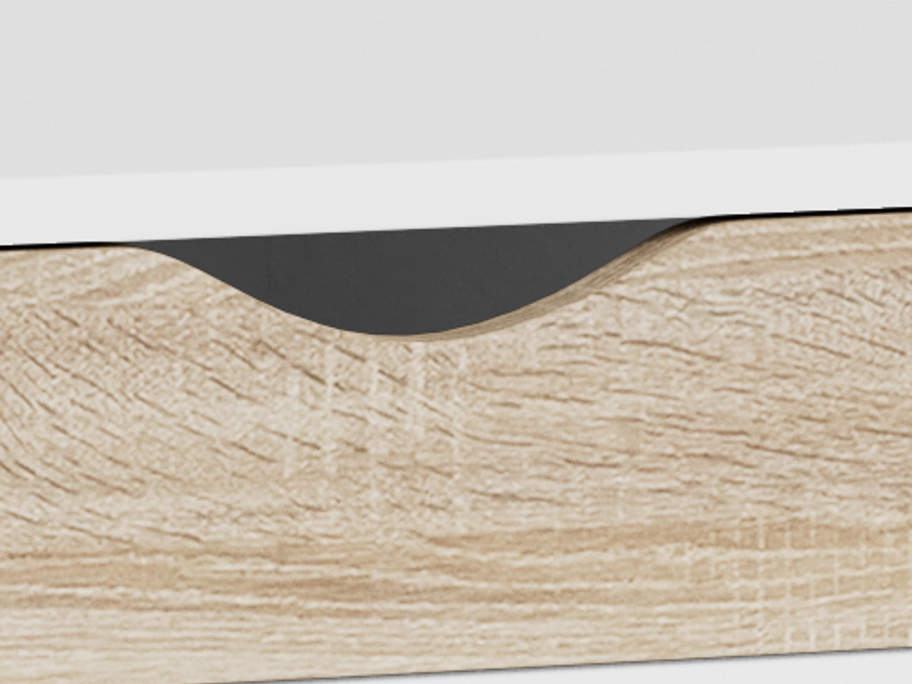 Mesa de oficina Norsica 113 (Blanco + Roble)