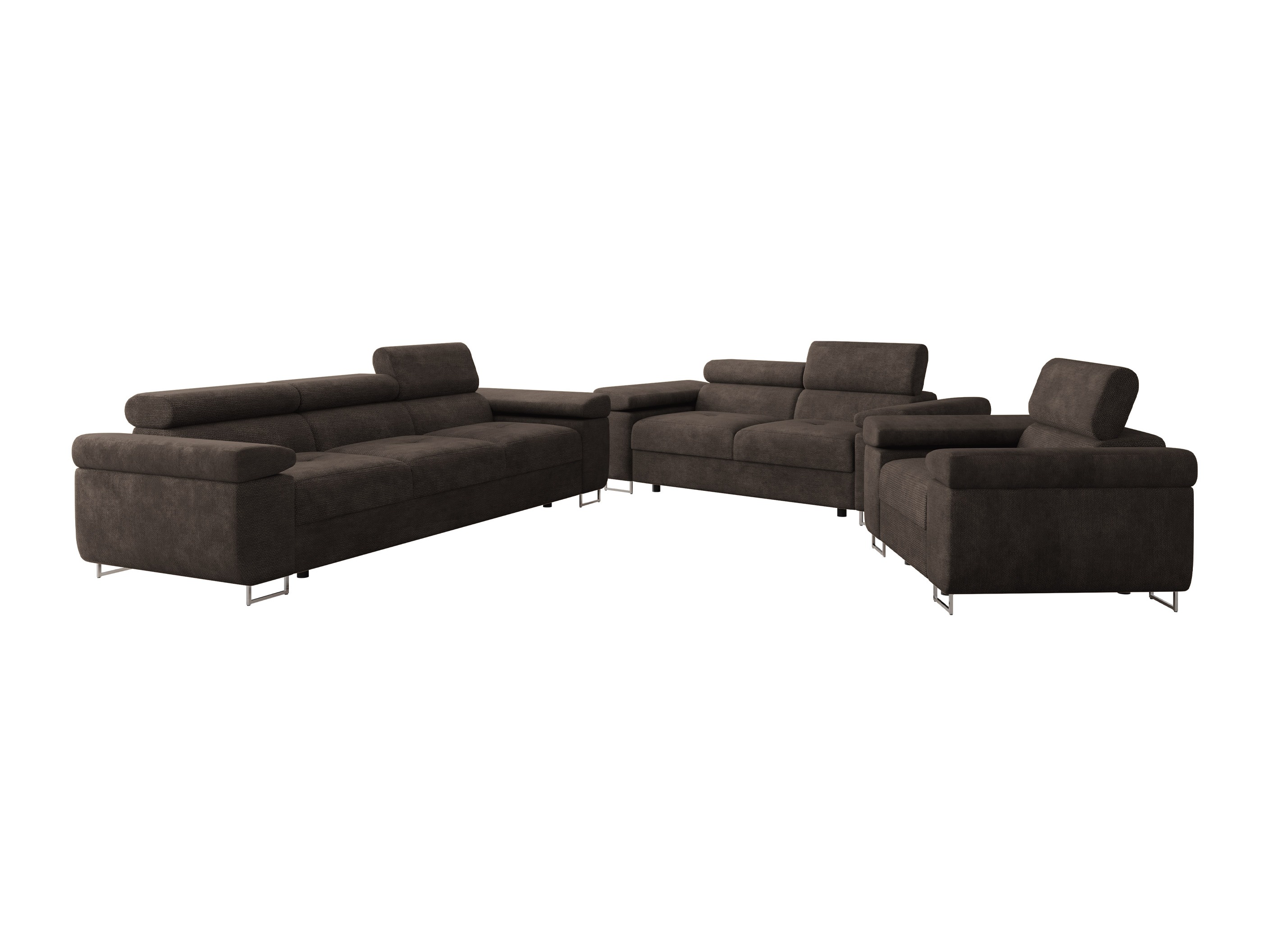 Conjunto de muebles tapizado Comfivo Vinetum (Lumo 40)