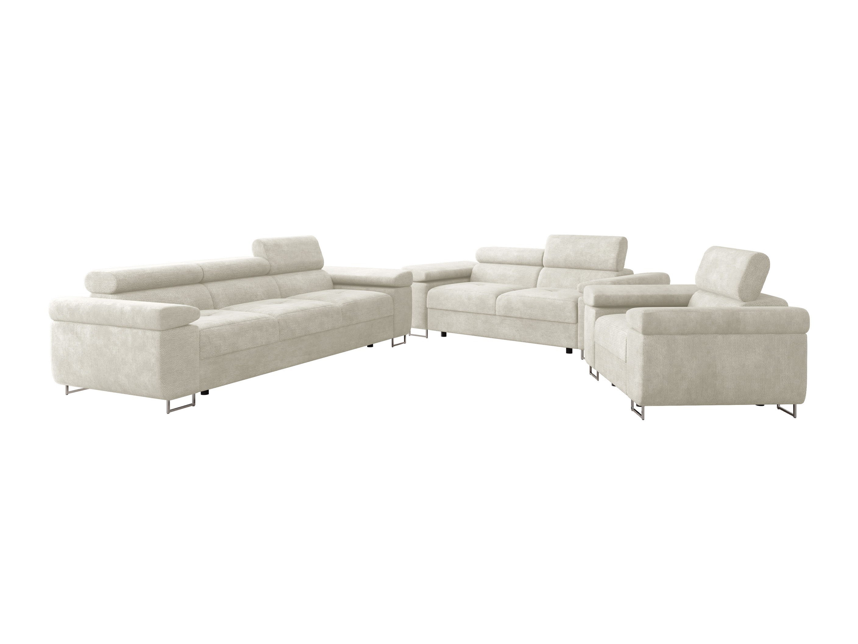 Conjunto de muebles tapizado Comfivo Vinetum (Lumo 55)