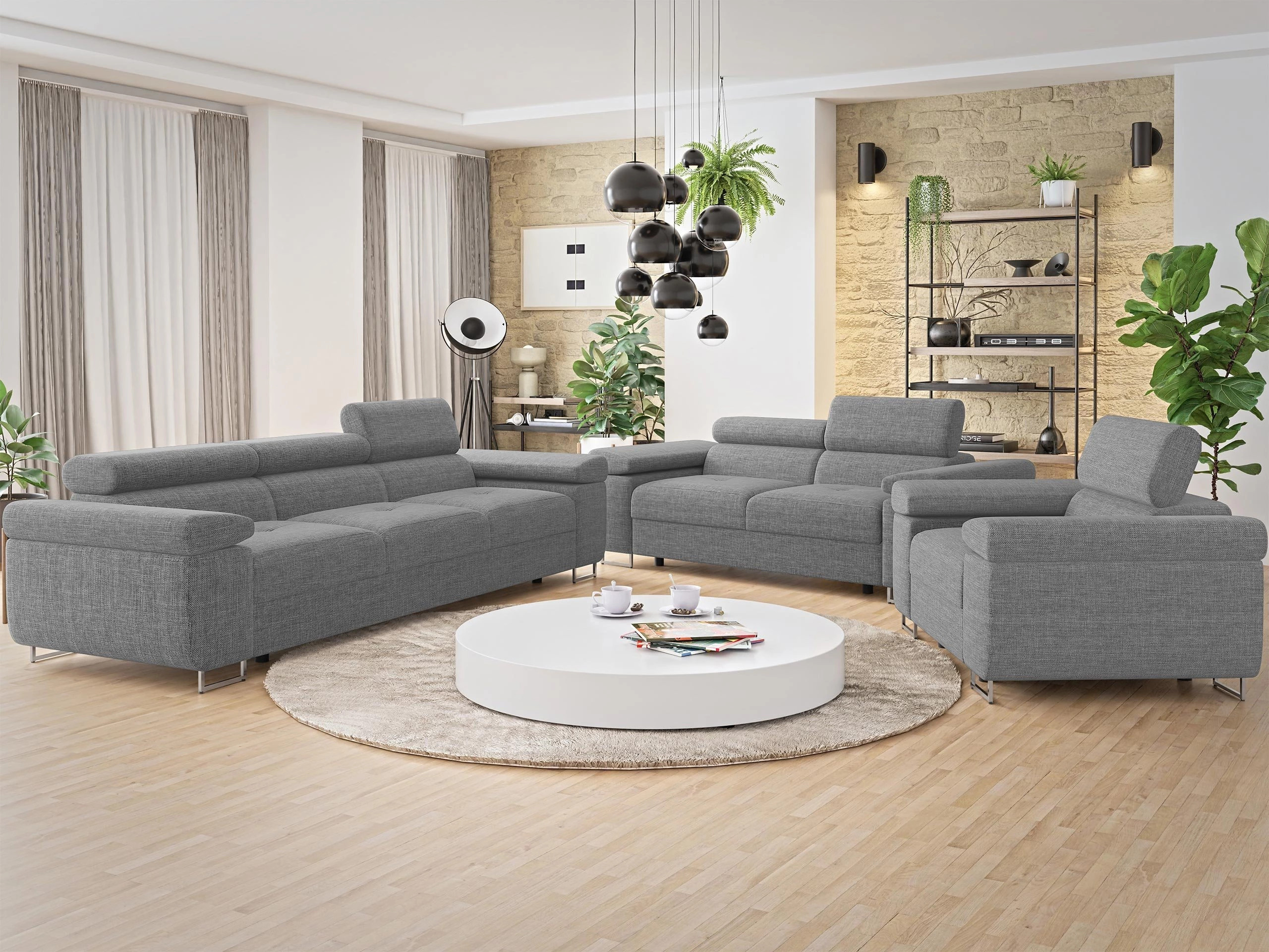 Conjunto de muebles tapizado Comfivo Vinetum (Lux 05)
