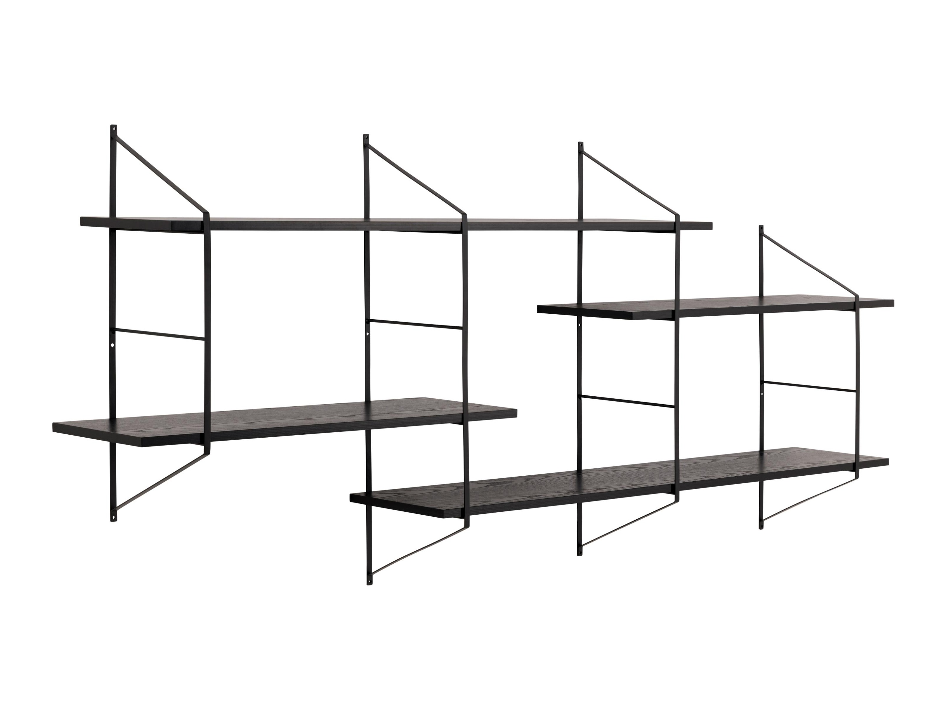 Estantería de pared Norsica 447 (Negro)