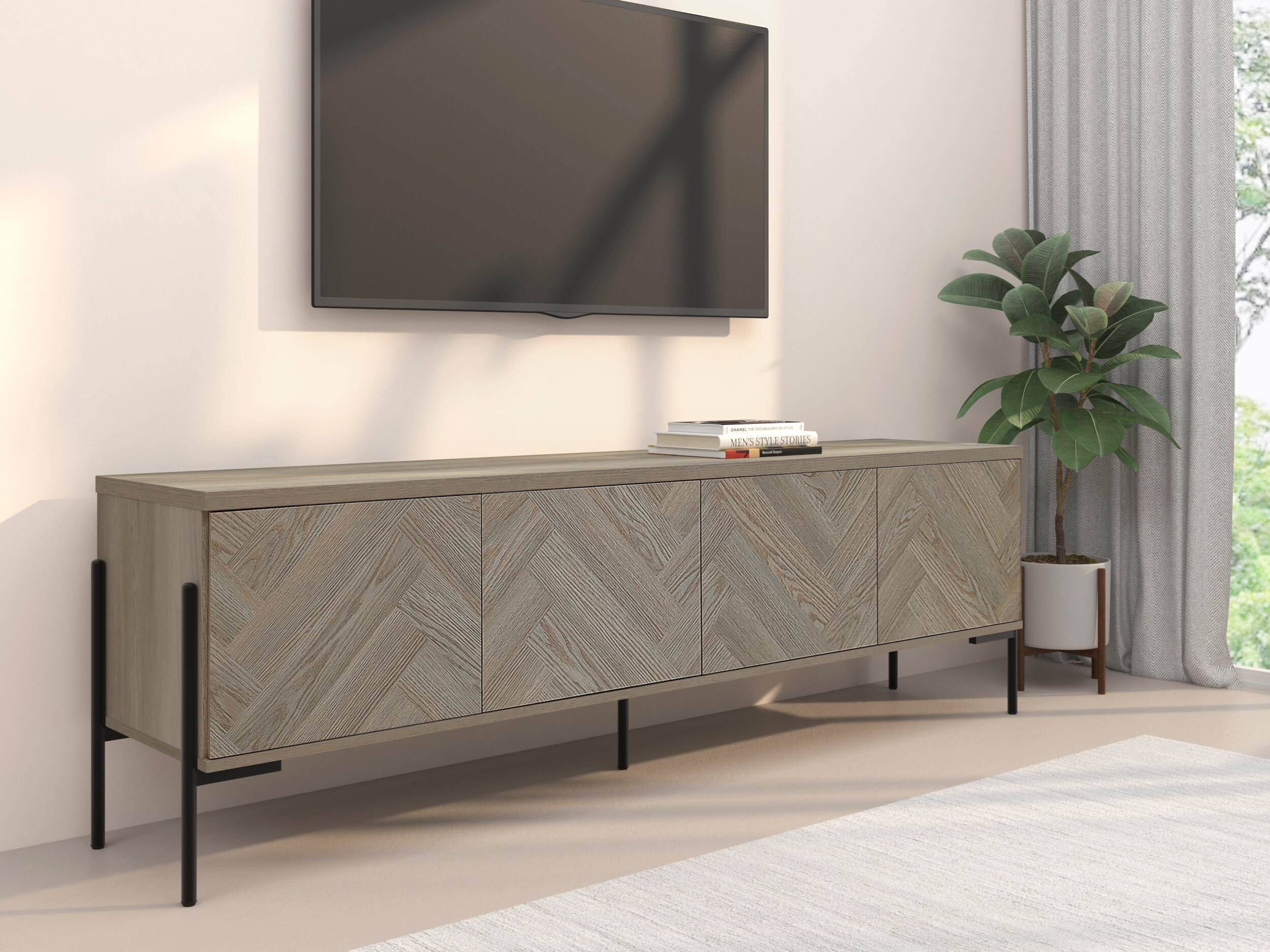 Mueble TV Denton 1525 (Roble)