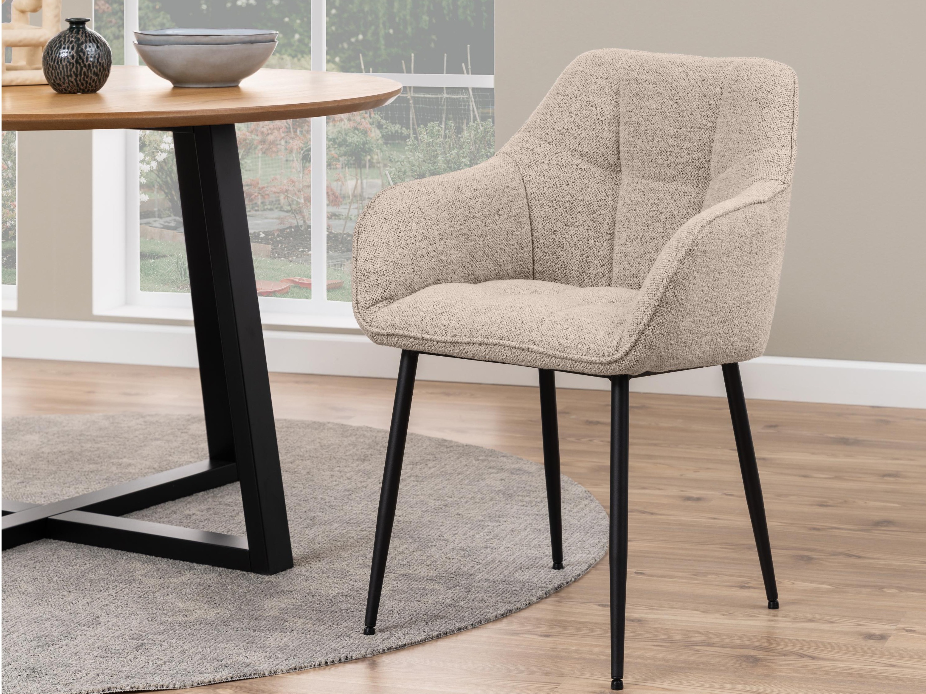 Silla Norsica 454 (Beige + Negro)