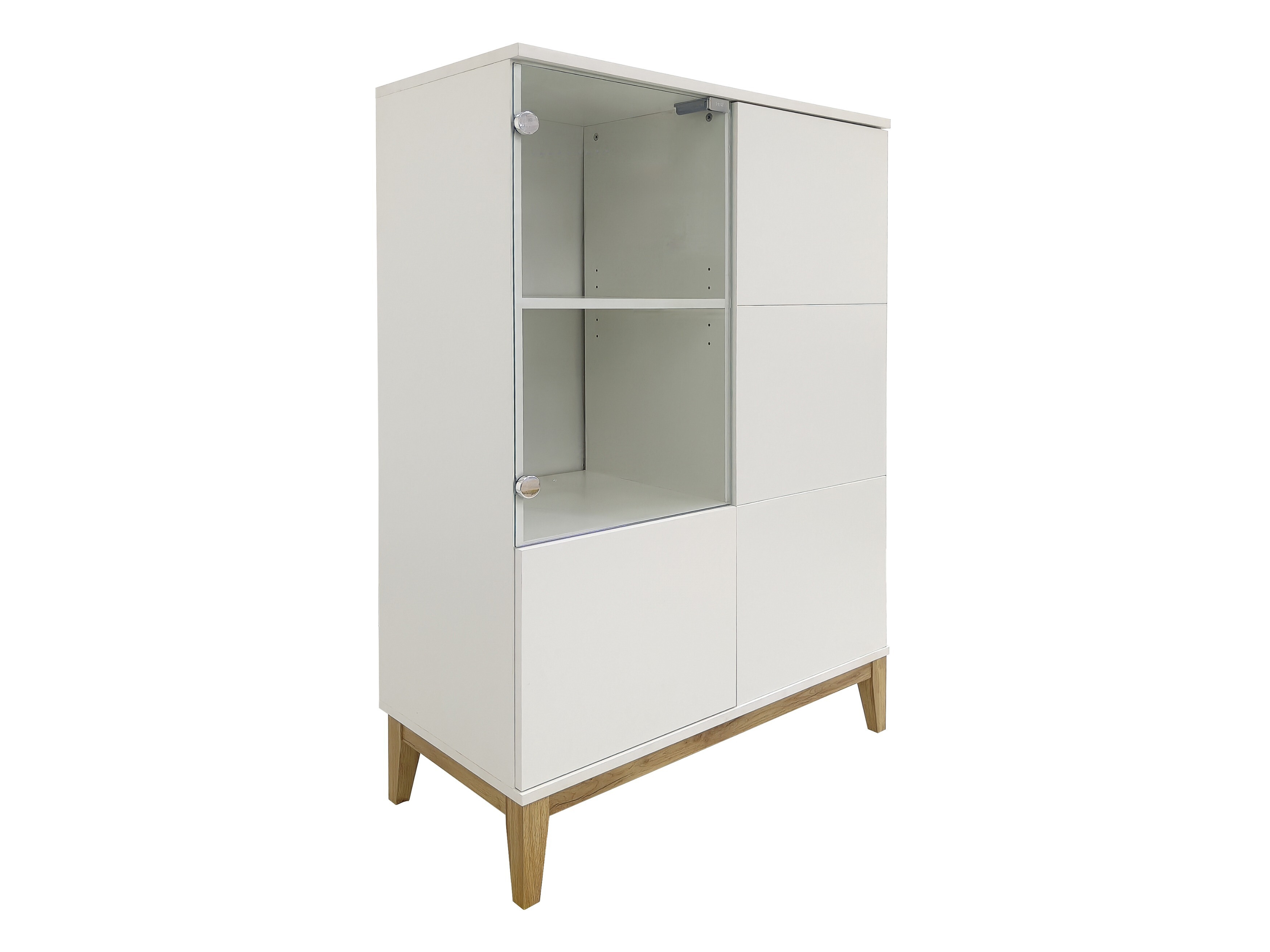 Aparador Felmelo 102 (Blanco + Roble wotan)