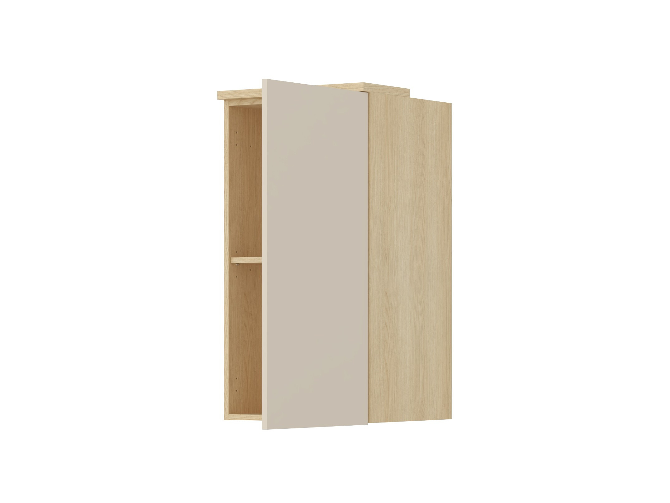 Armario de pared Nolcala 102 (Roble + Beige)