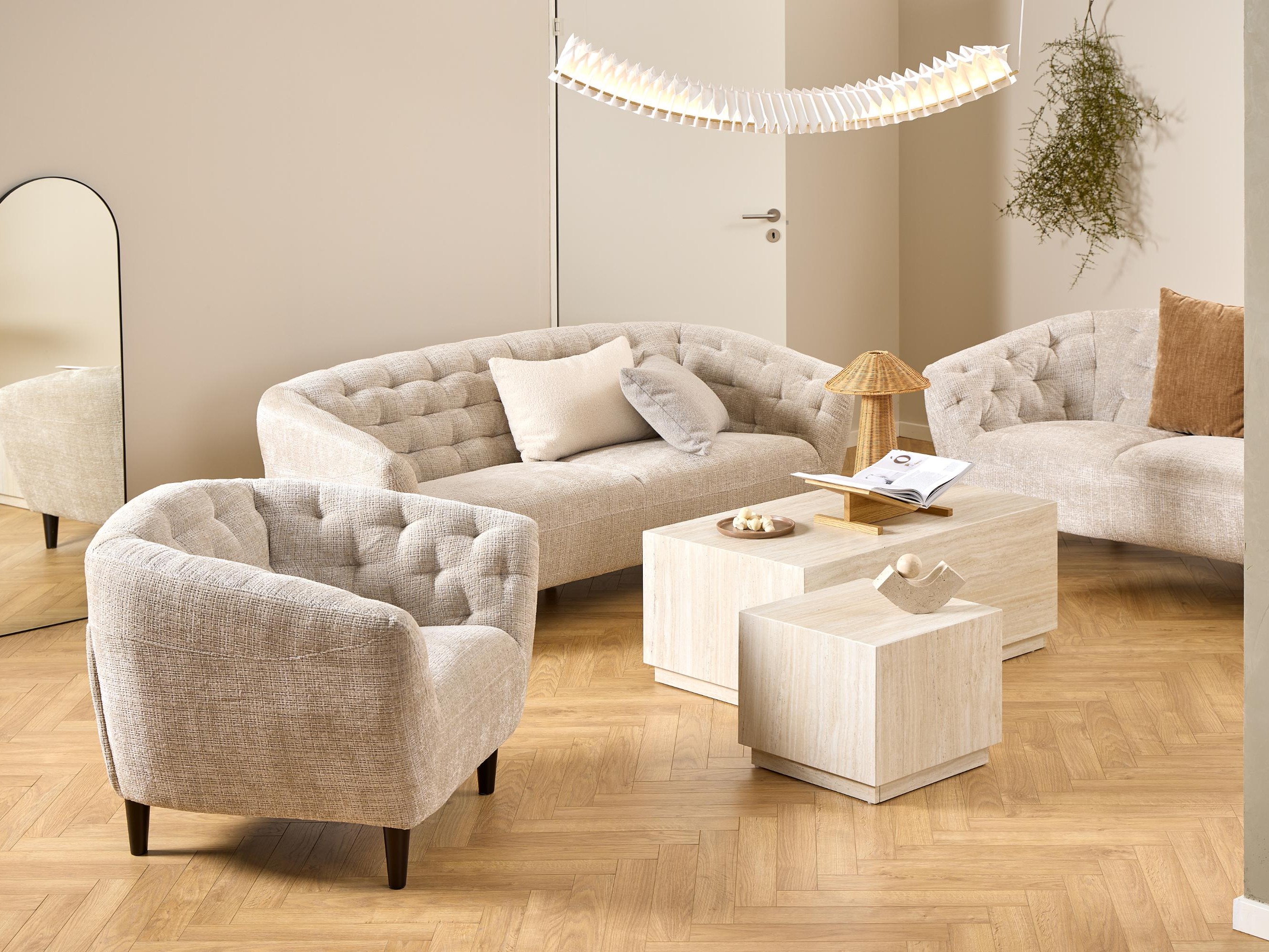 Conjunto mesa de centro Norsica 894 (Beige)