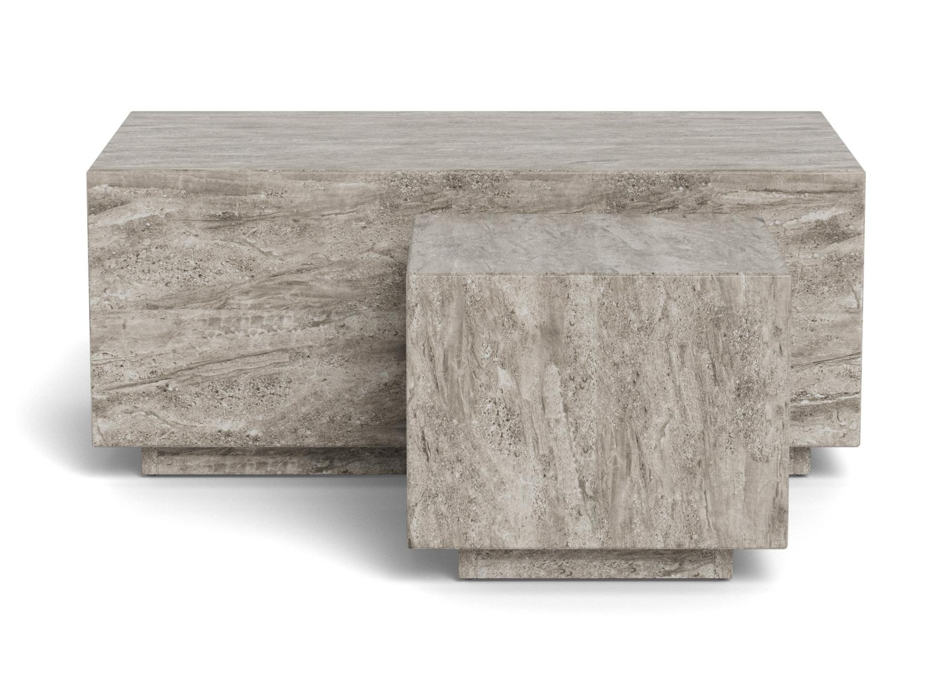 Conjunto mesa de centro Norsica 894 (Mármol gris)