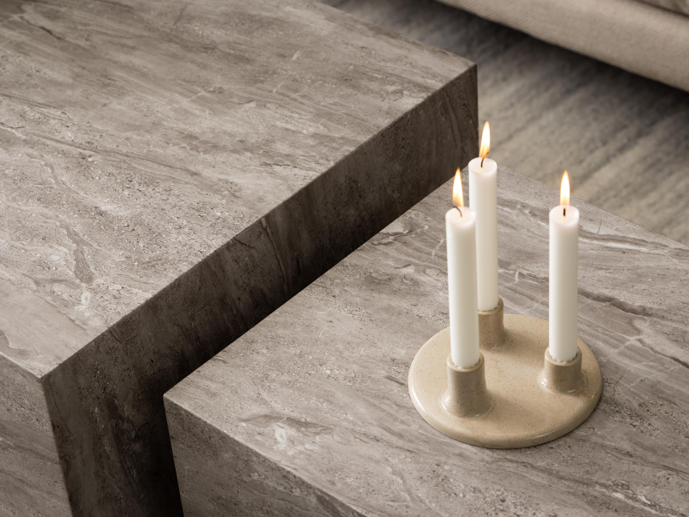 Conjunto mesa de centro Norsica 894 (Mármol gris)