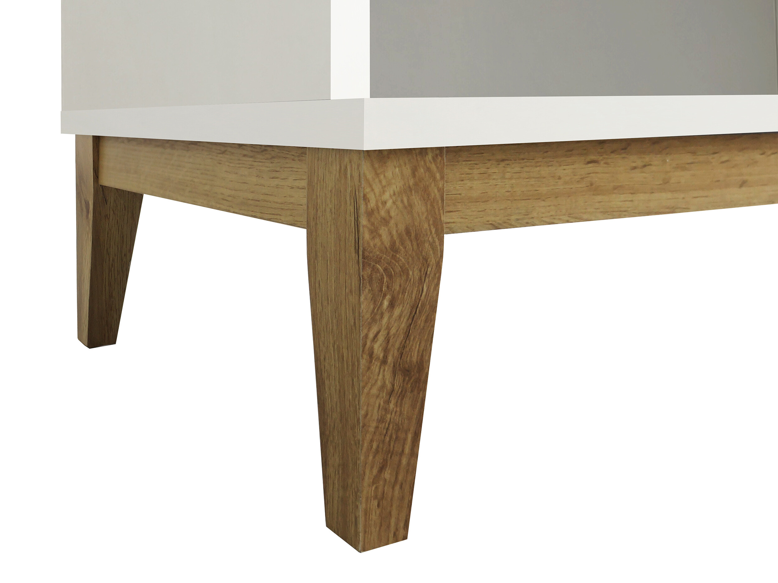 Estantería Felmelo 101 (Blanco + Roble wotan)